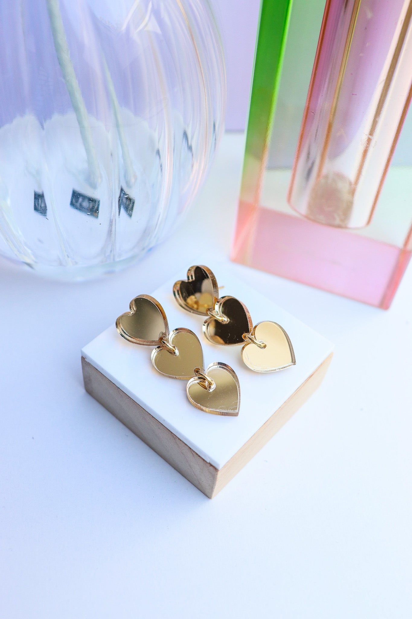 Boucles d'oreilles Angèle Miroir