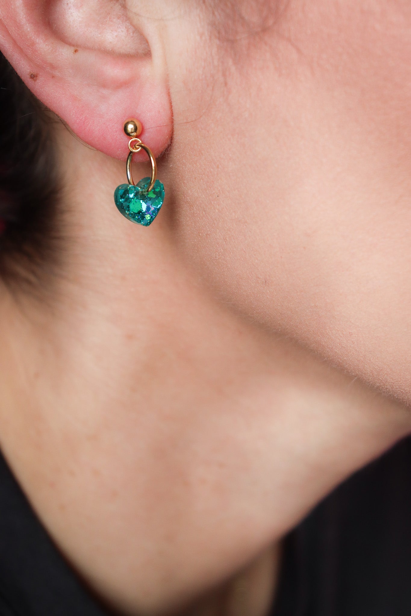 Boucles d'oreilles Lucie turquoise