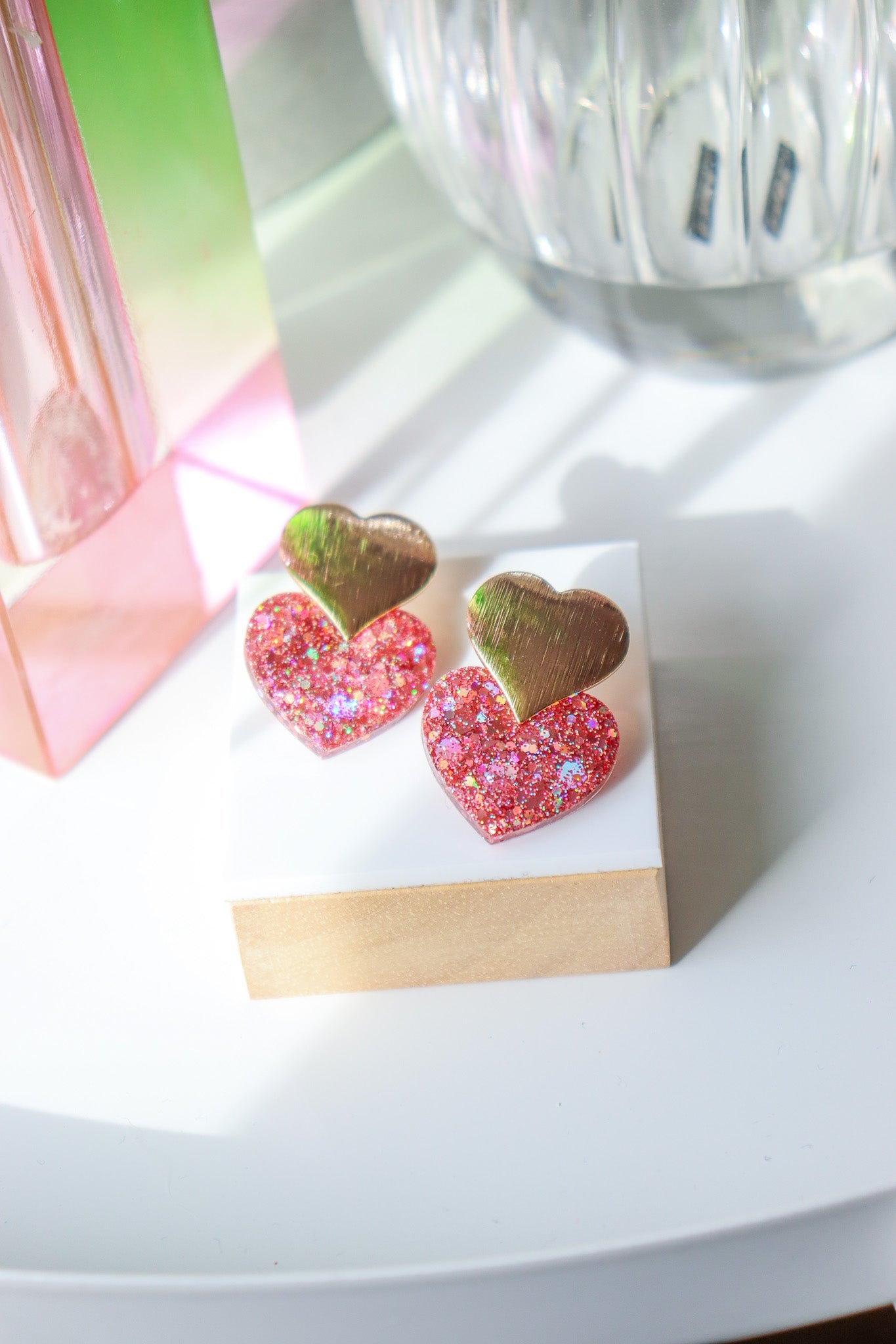 Boucles d'oreilles Caroline v2 Peach Gold