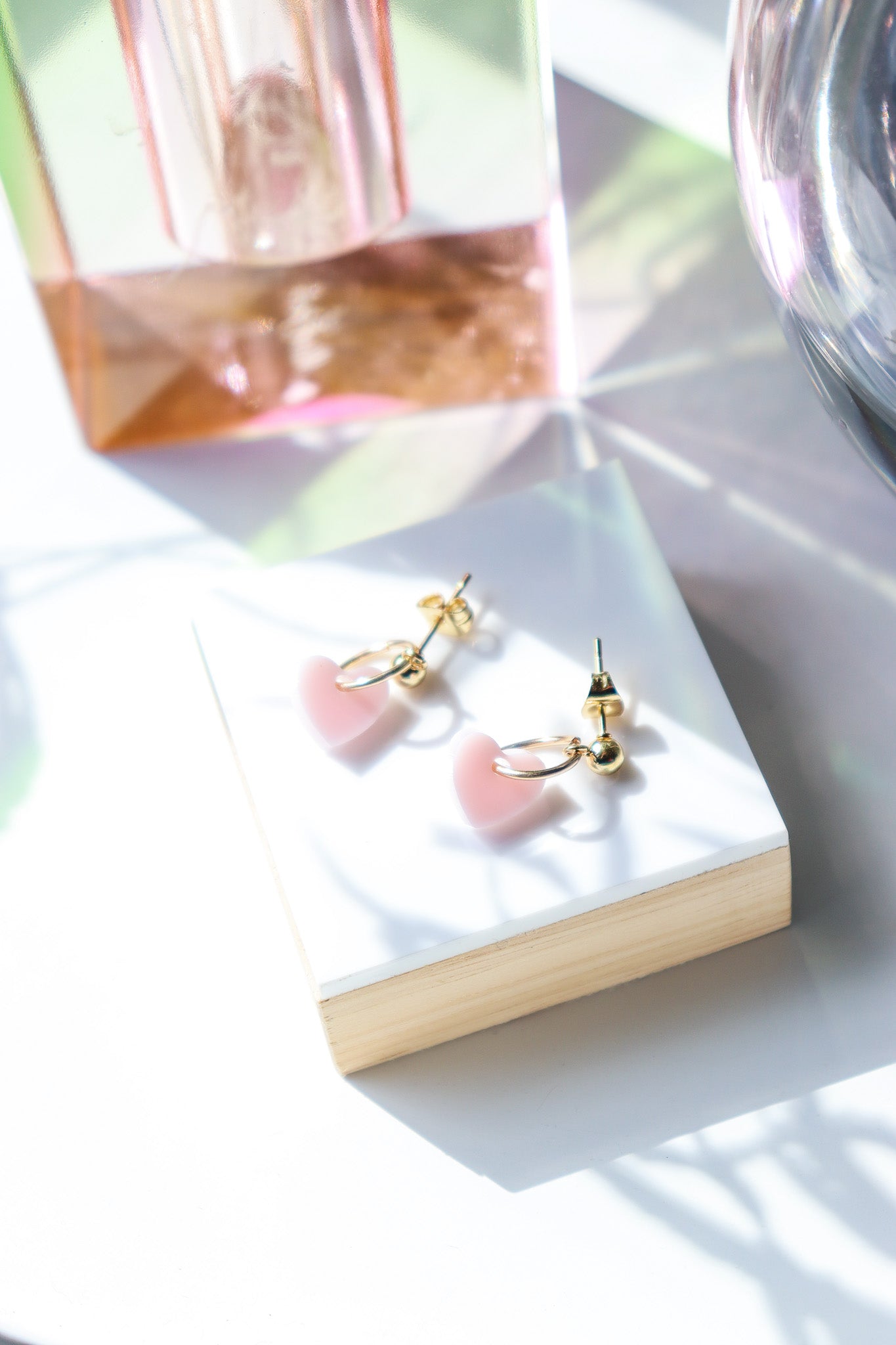 Boucles d'oreilles Lucie Rose pastel