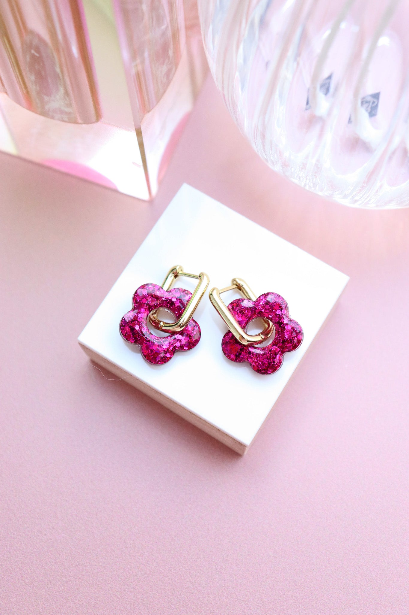 Boucles d'oreilles Isabelle les pailletés