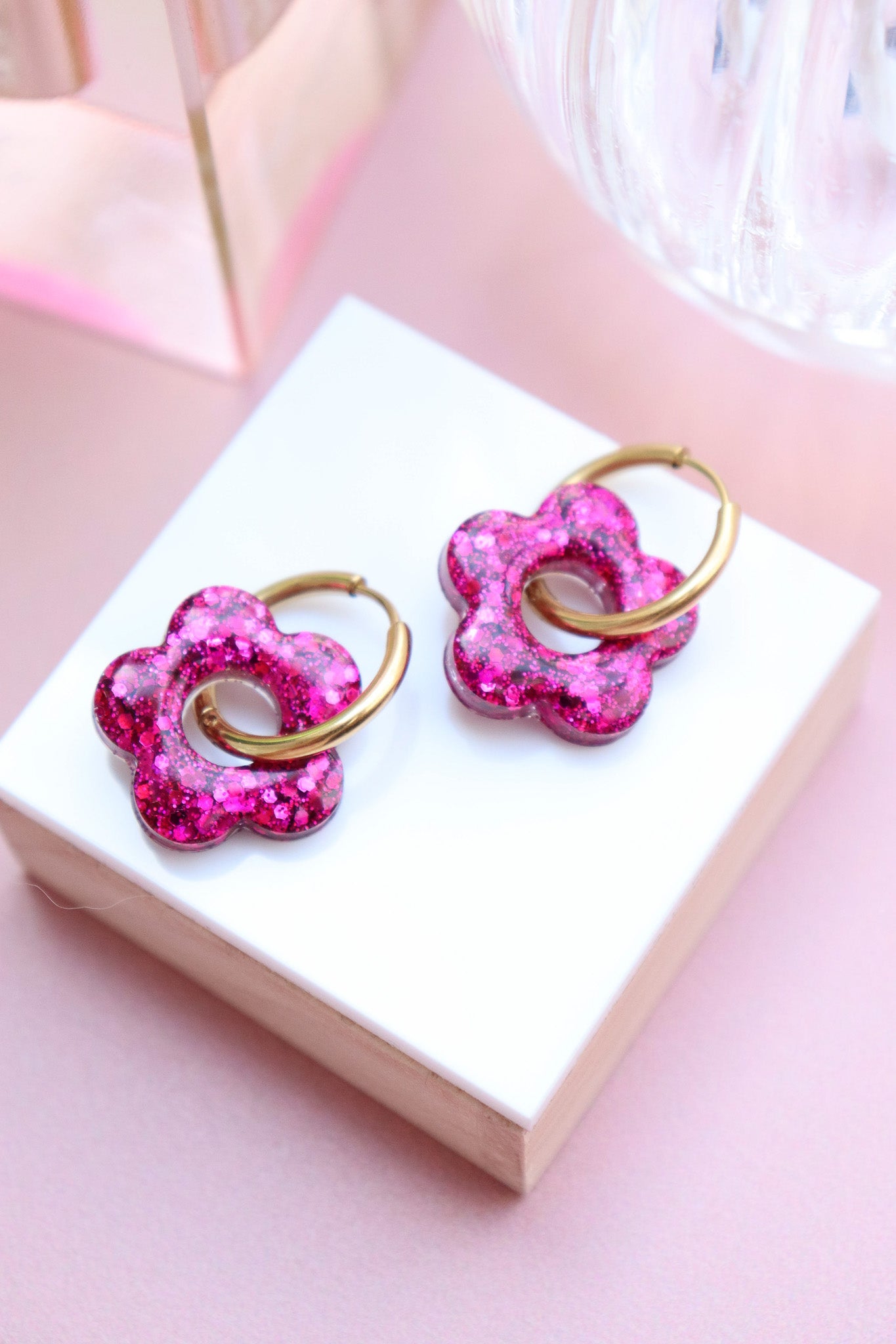 Boucles d'oreilles Isabelle les pailletés
