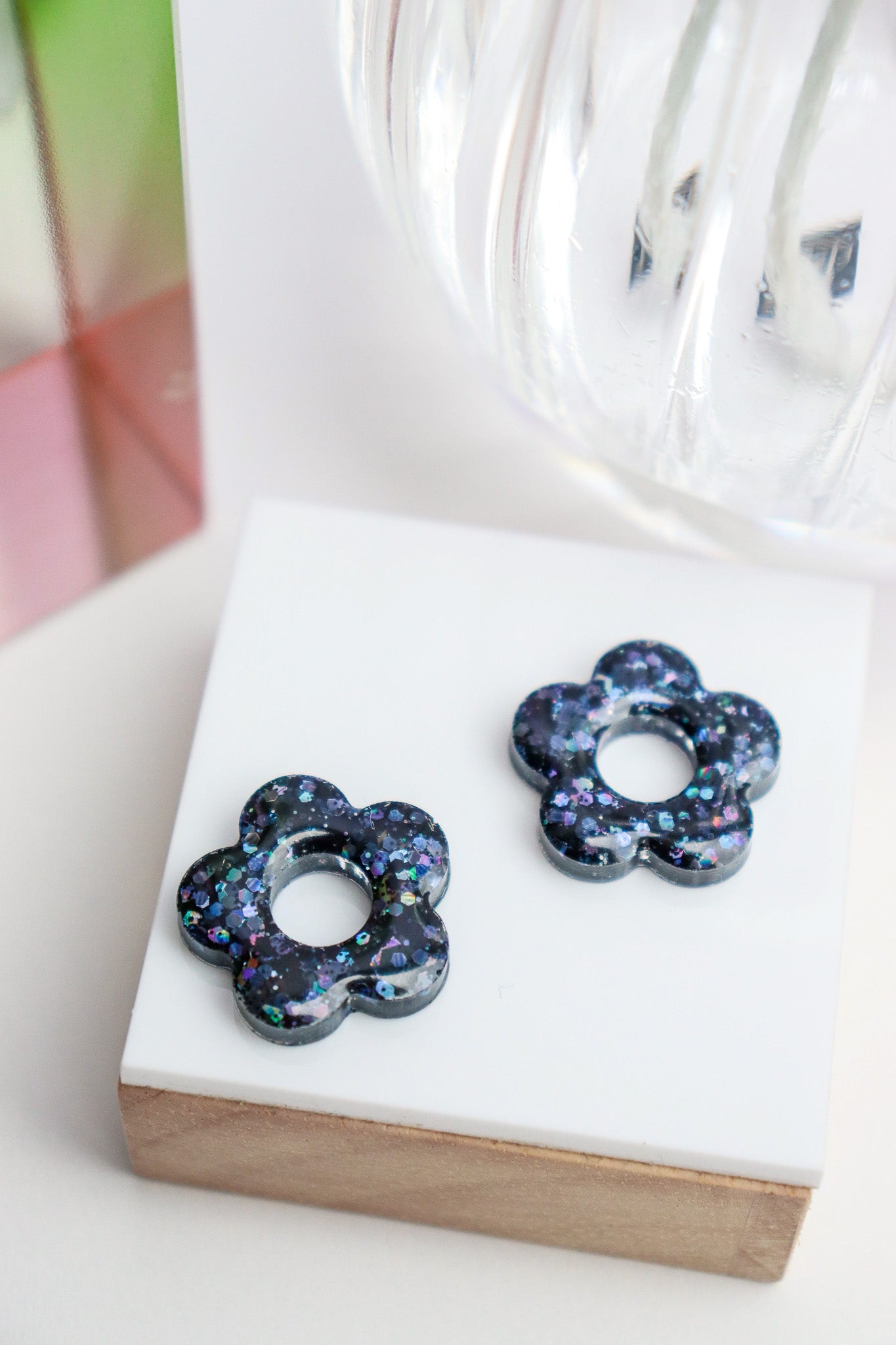 Boucles d'oreilles Isabelle les pailletés