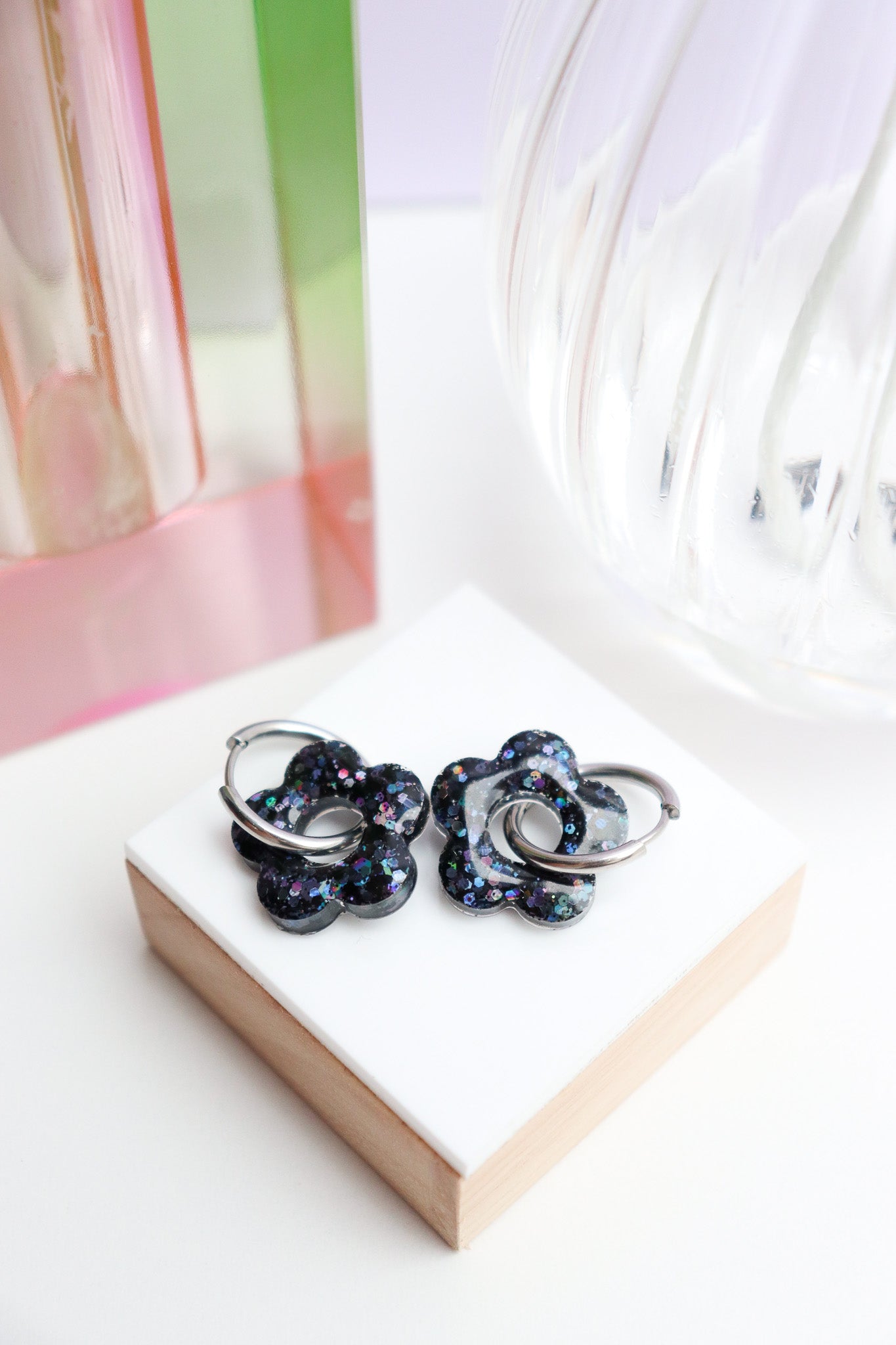 Boucles d'oreilles Isabelle les pailletés