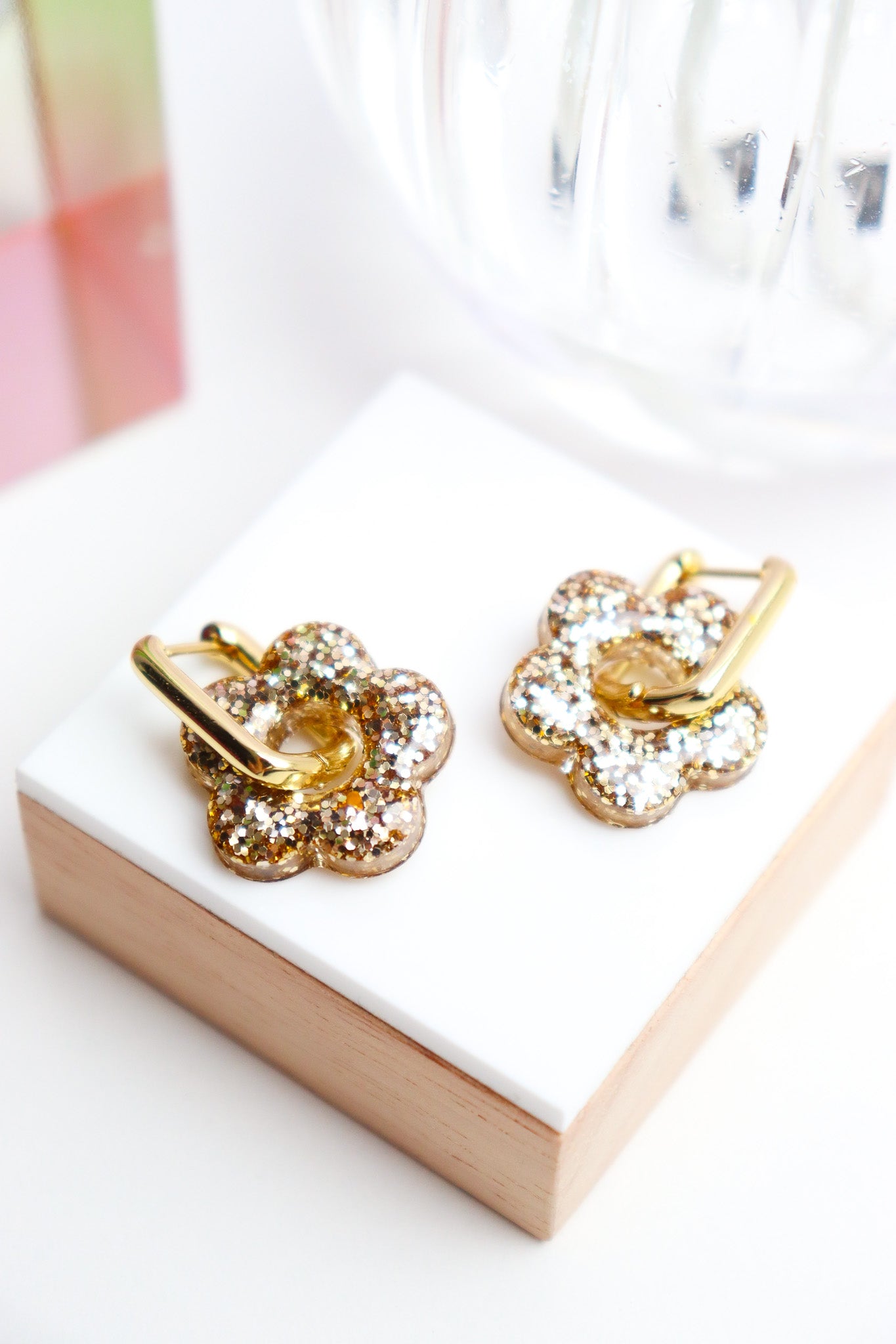 Boucles d'oreilles Isabelle les pailletés