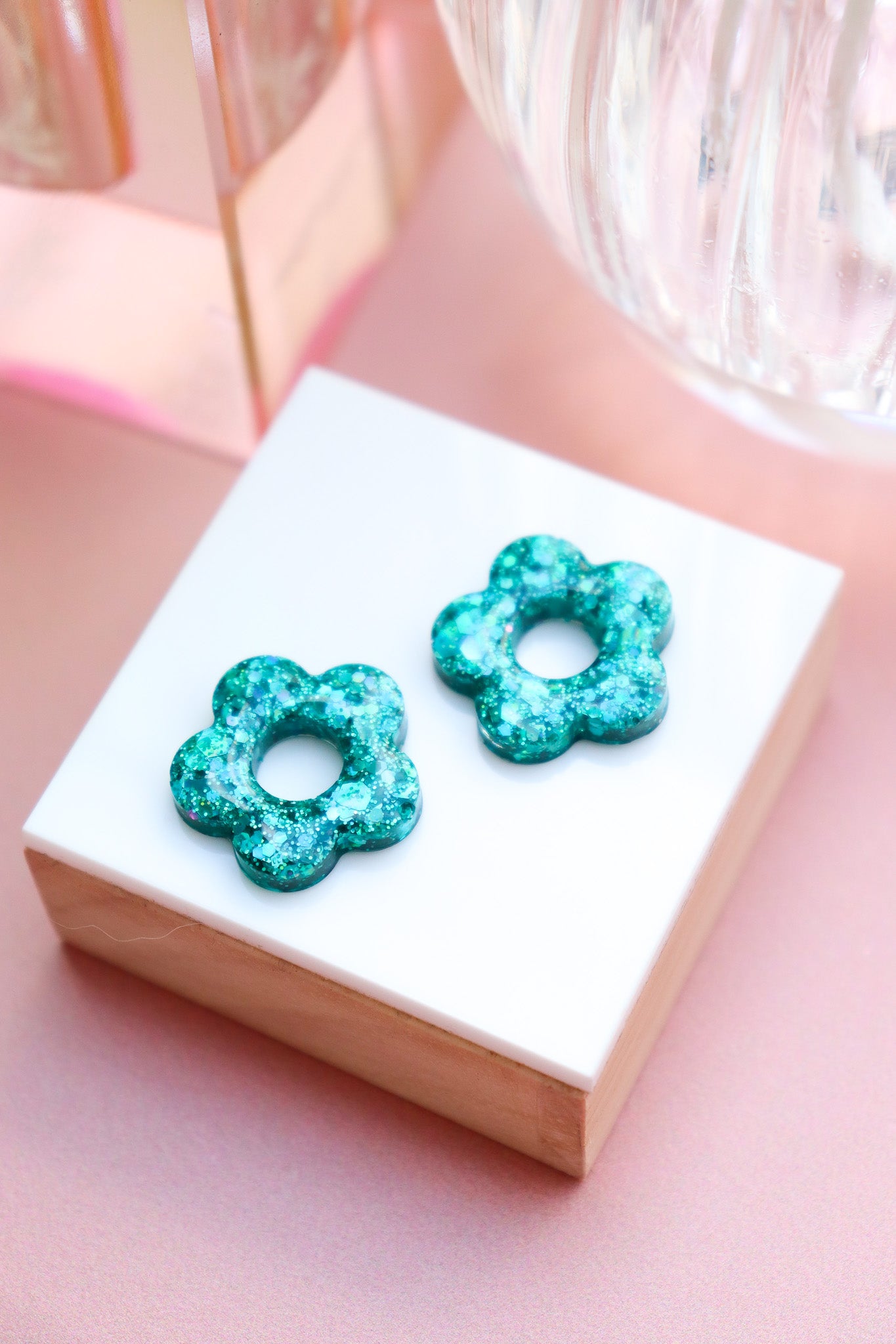 Boucles d'oreilles Isabelle les pailletés