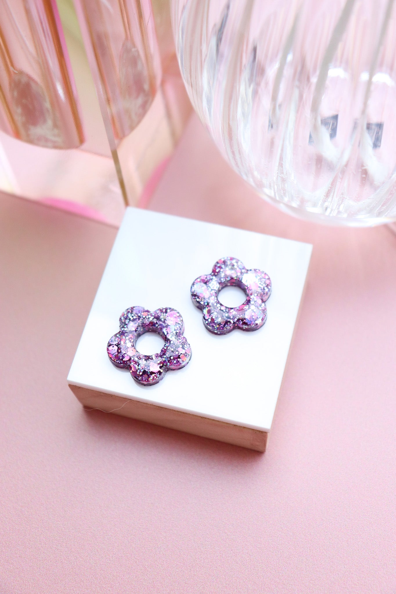 Boucles d'oreilles Isabelle les pailletés