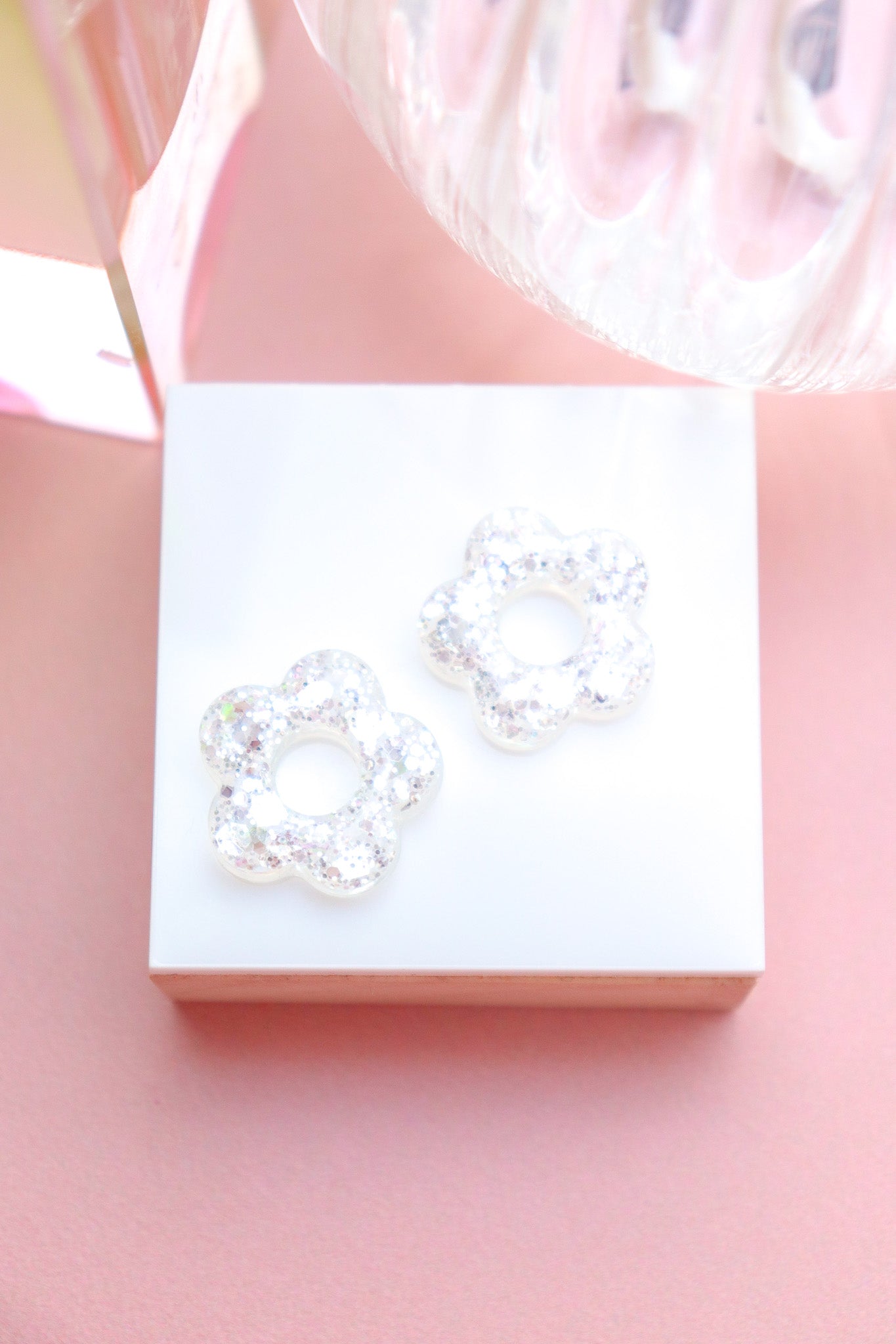 Boucles d'oreilles Isabelle L Blanc Glacier