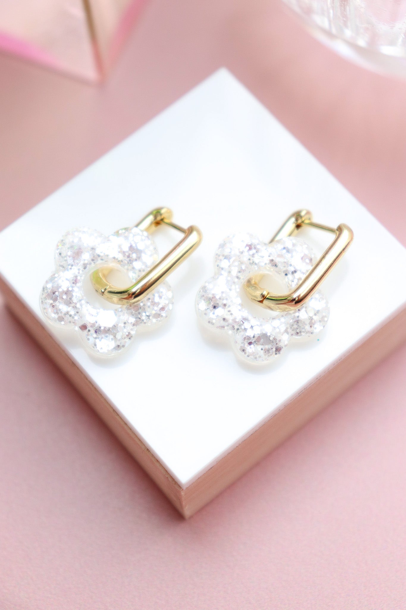 Boucles d'oreilles Isabelle L Blanc Glacier