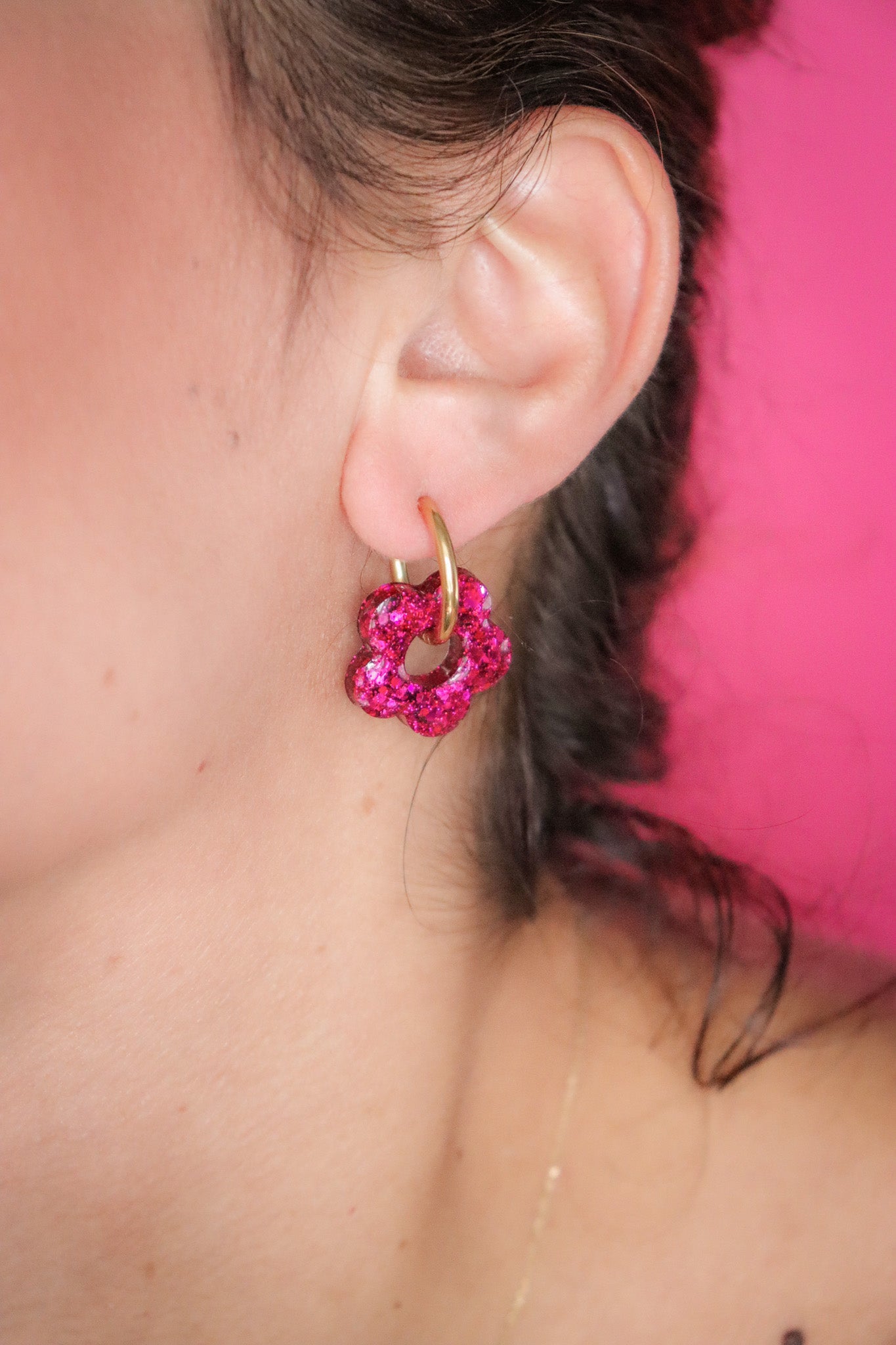 Boucles d'oreilles Isabelle les pailletés
