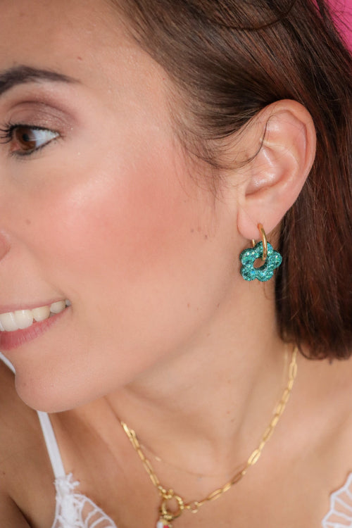 Boucles d'oreilles Isabelle les pailletés