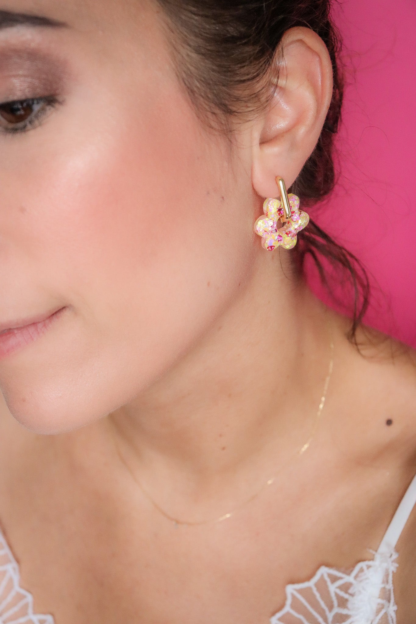 Boucles d'oreilles Jojo Jaune amour