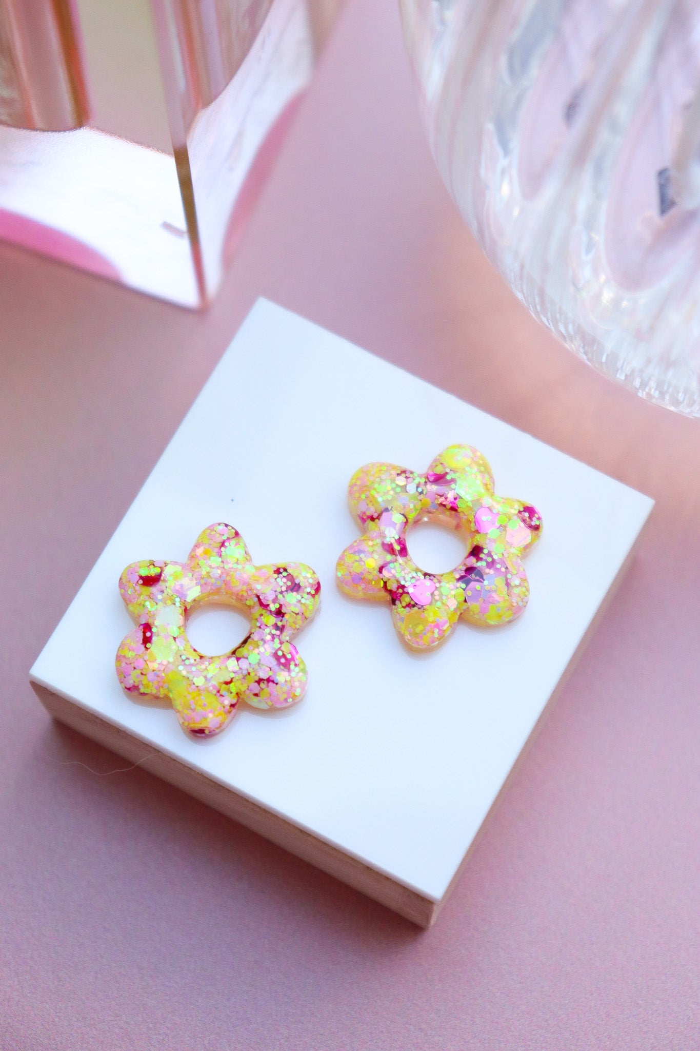Boucles d'oreilles Jojo Jaune amour