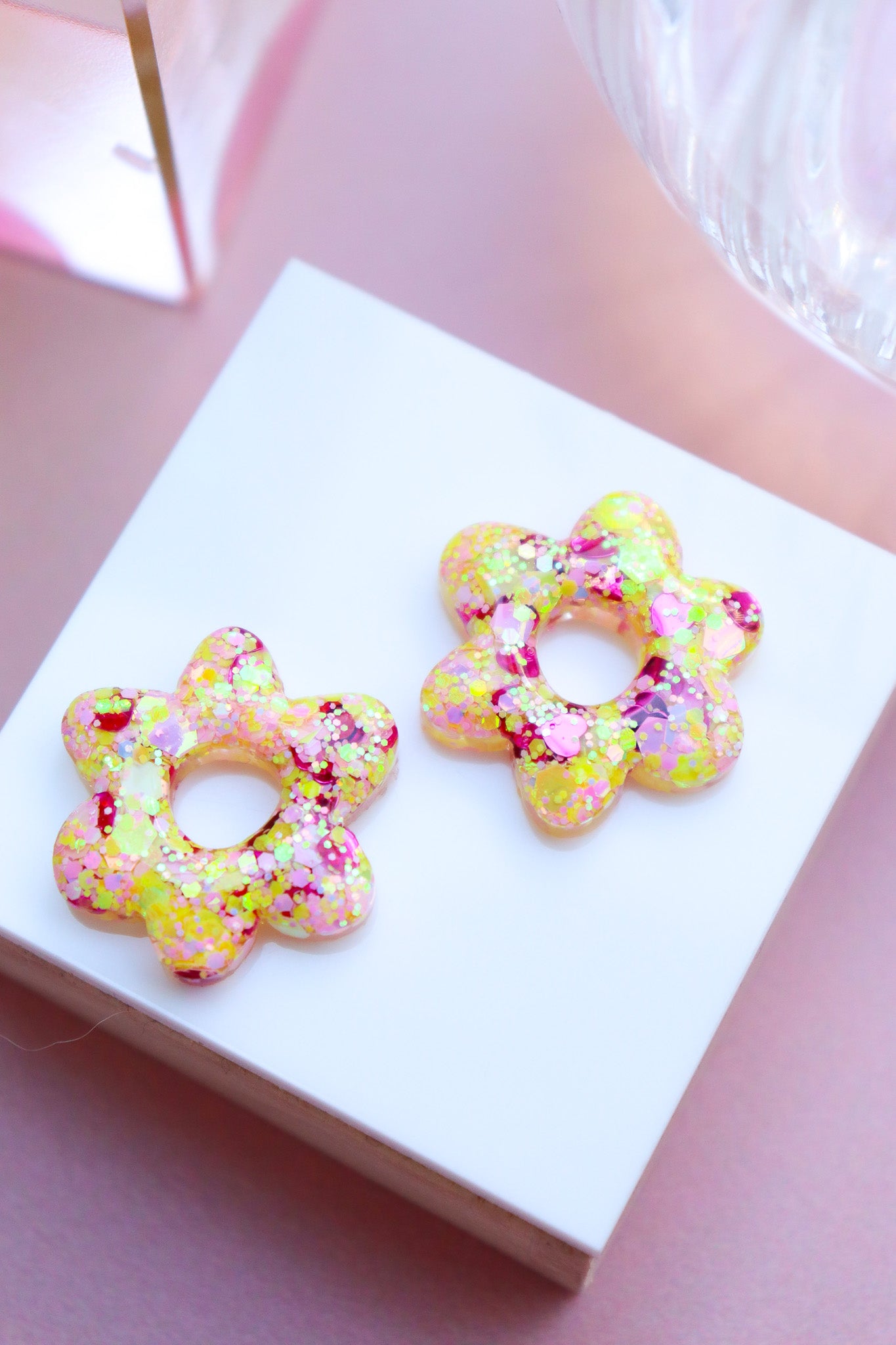 Boucles d'oreilles Jojo Jaune amour