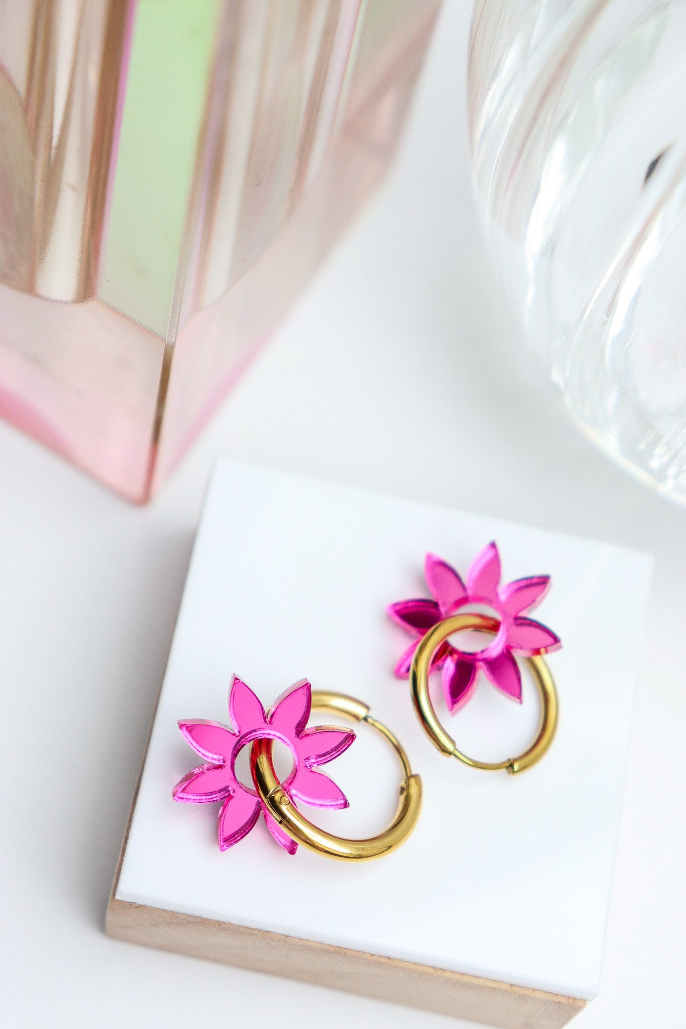 Boucles d'oreilles Olympe Miroir