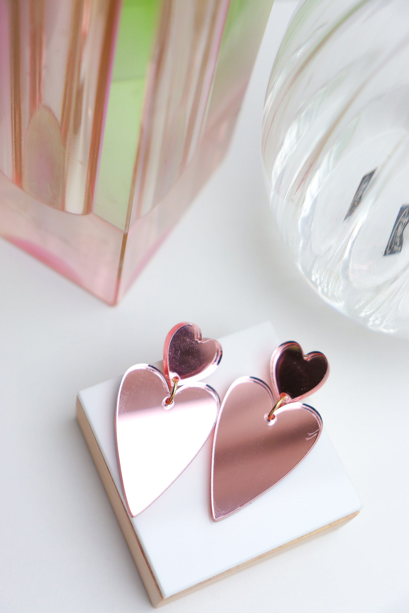Boucles d'oreilles Alice Miroir