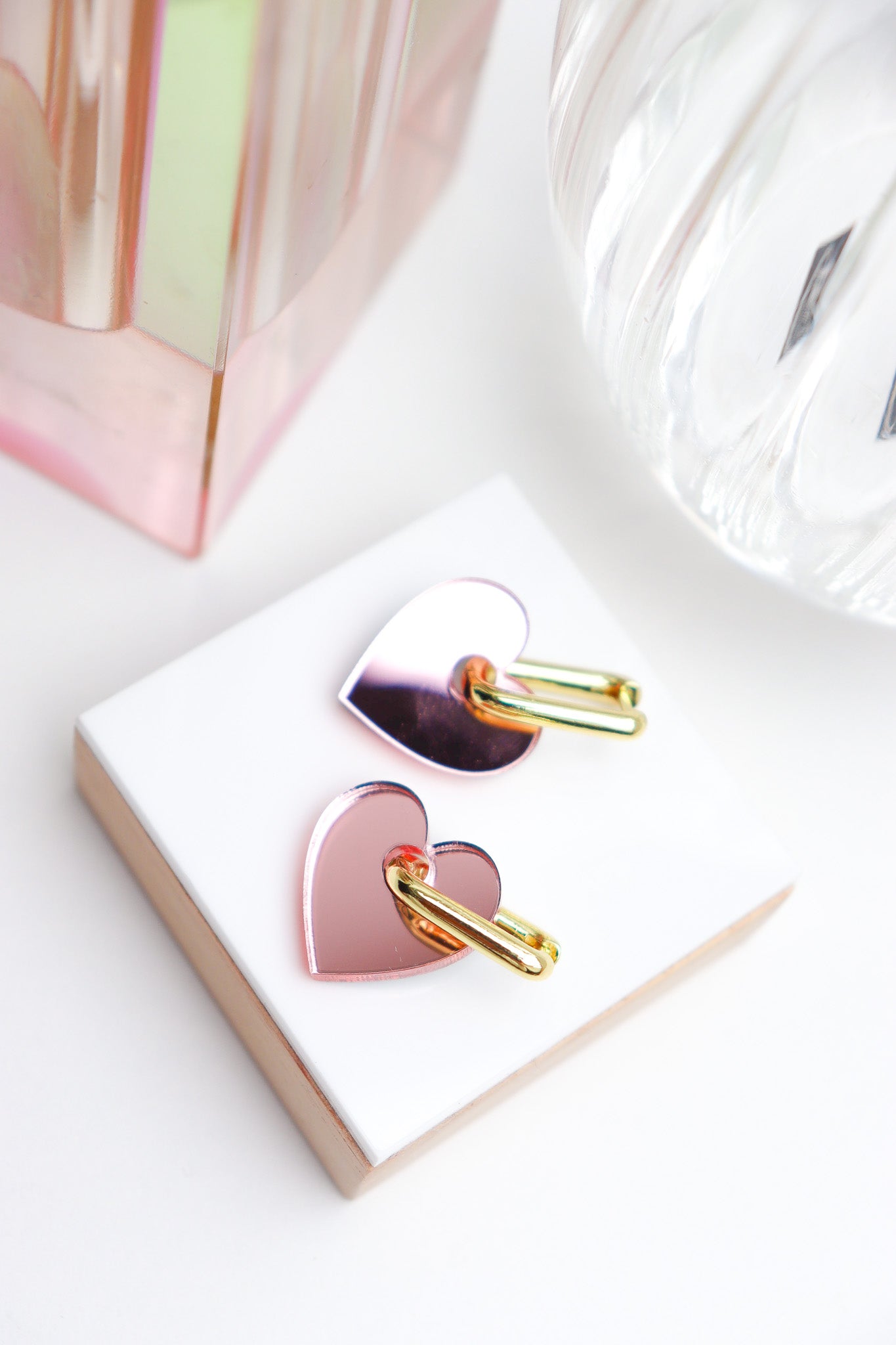 Boucles d'oreilles Victoire Miroir