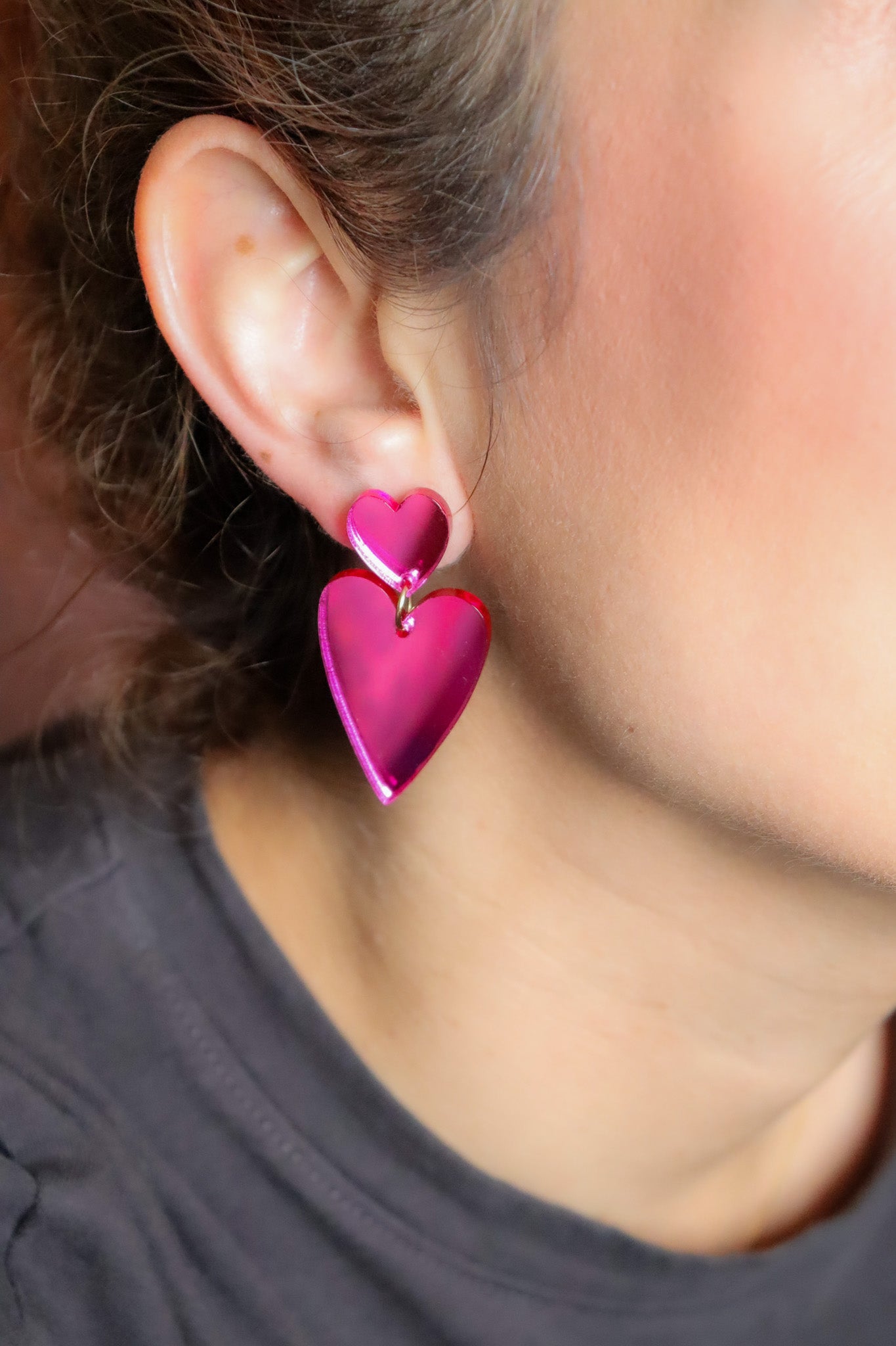Boucles d'oreilles Alice Miroir