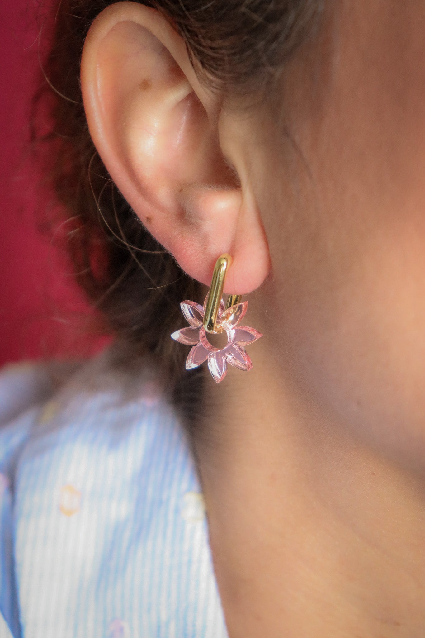 Boucles d'oreilles Olympe Miroir