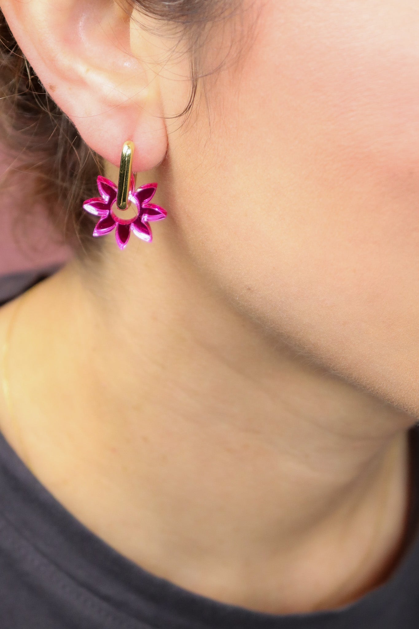Boucles d'oreilles Olympe Miroir