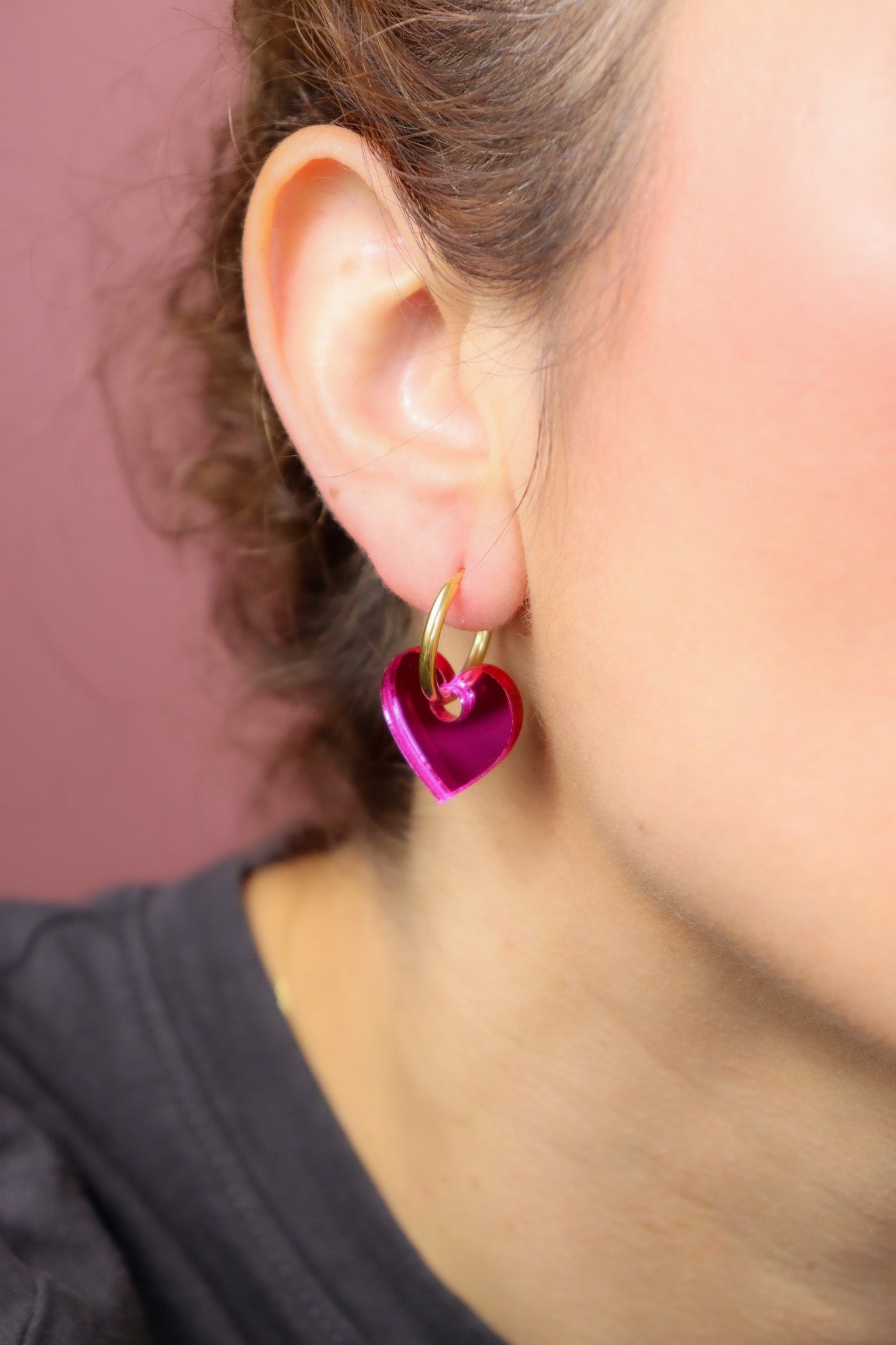 Boucles d'oreilles Victoire Miroir