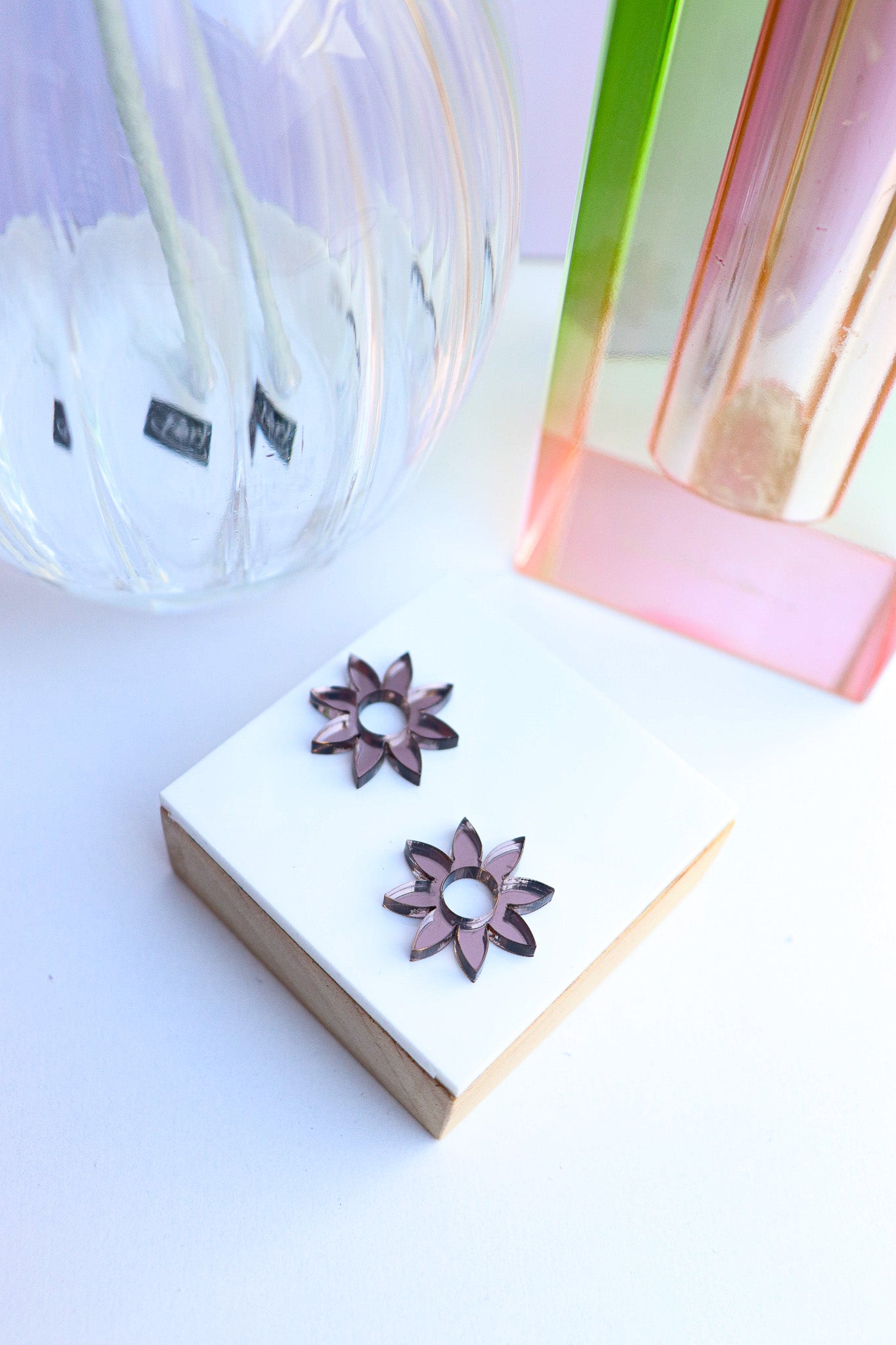 Boucles d'oreilles Olympe Miroir