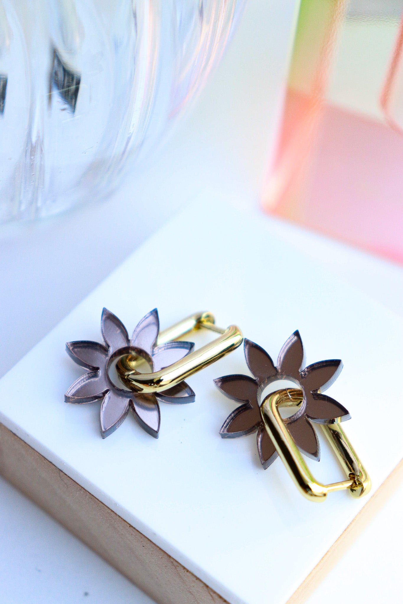 Boucles d'oreilles Olympe Miroir