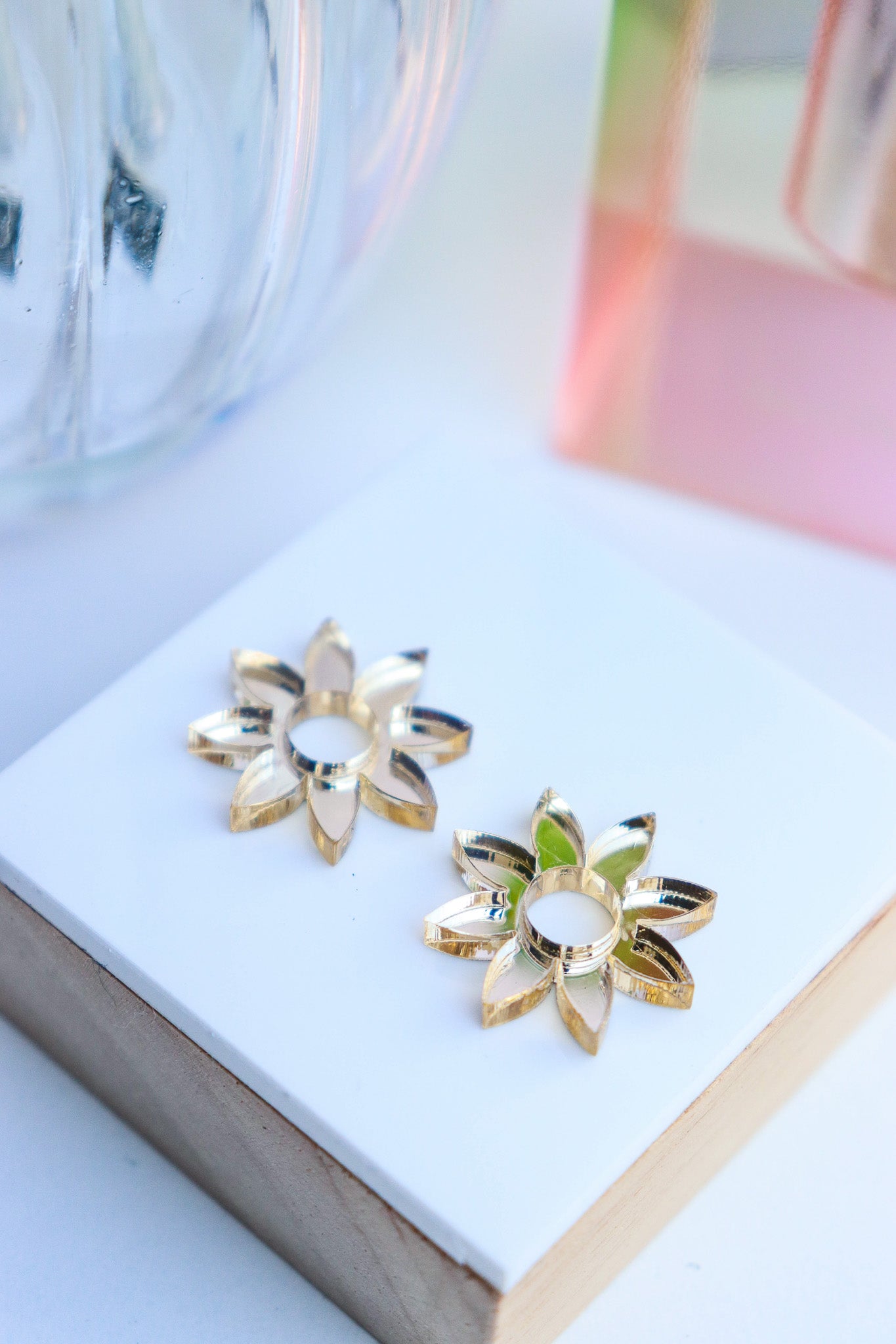 Boucles d'oreilles Olympe Miroir