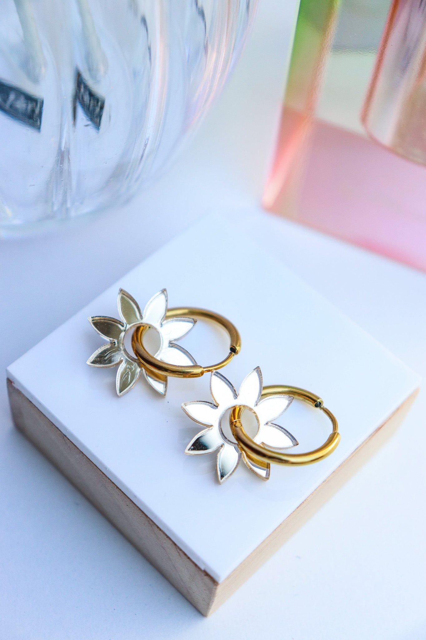 Boucles d'oreilles Olympe Miroir