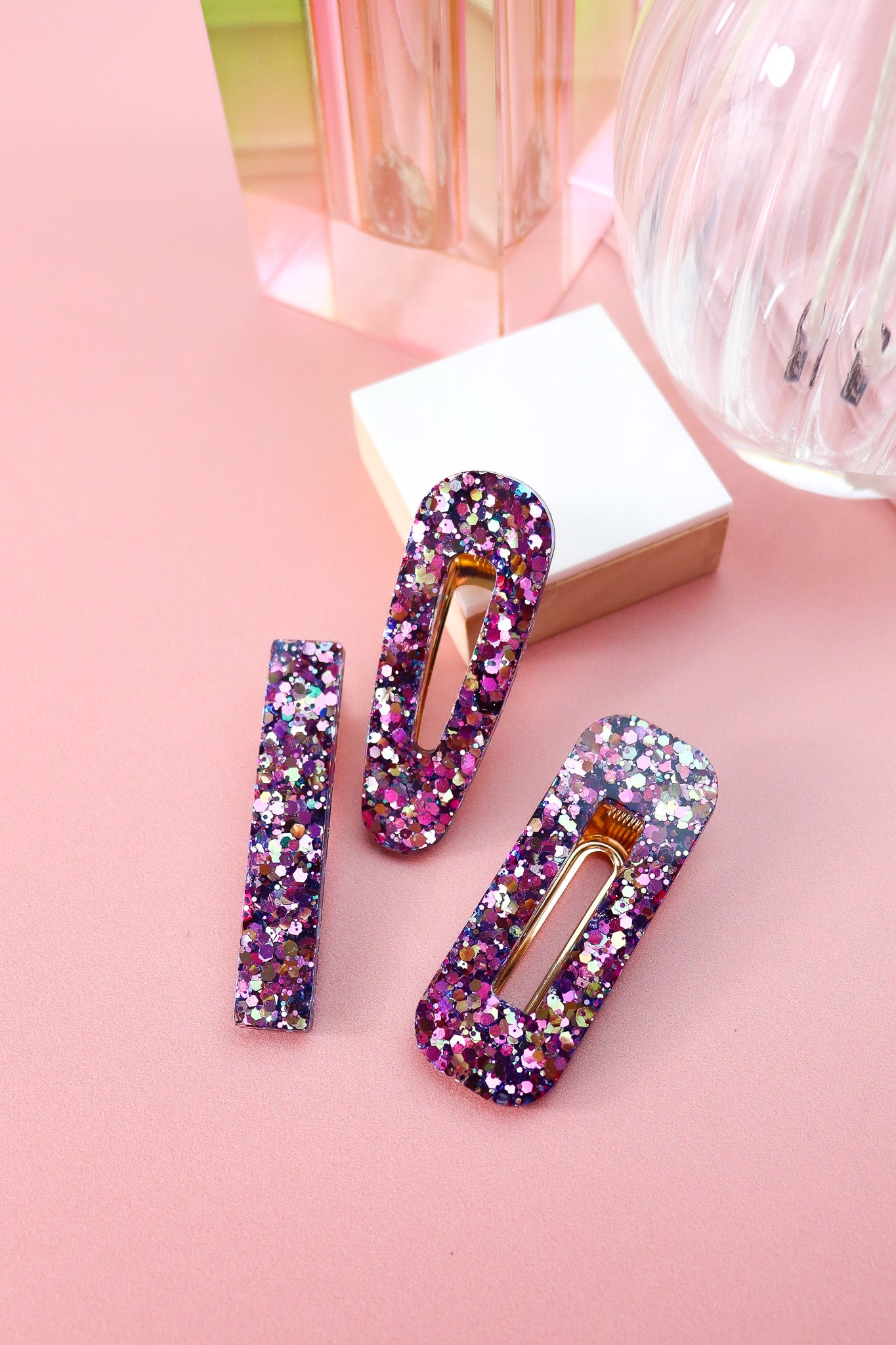 Barrette Sirène violette