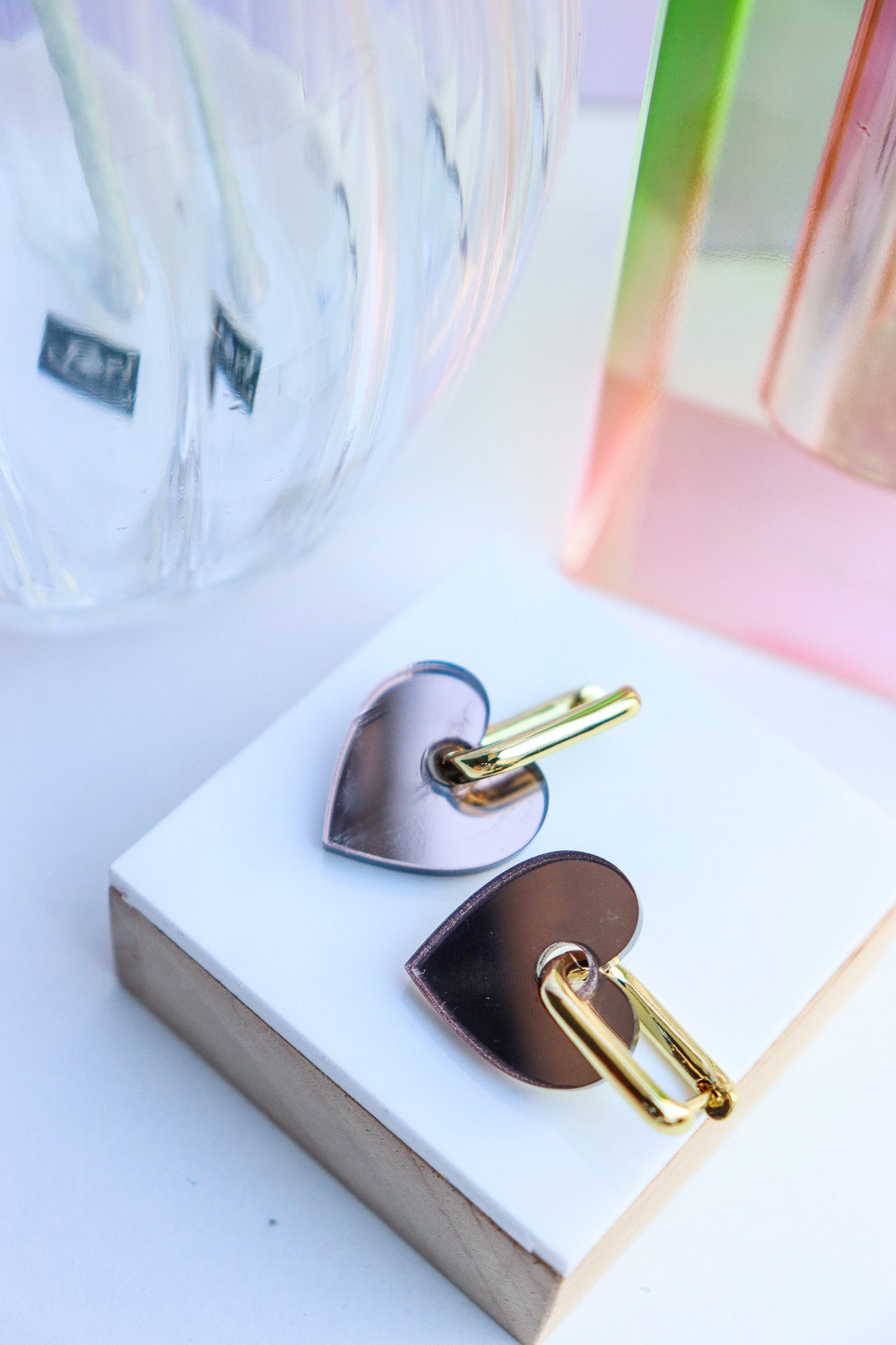 Boucles d'oreilles Victoire Miroir