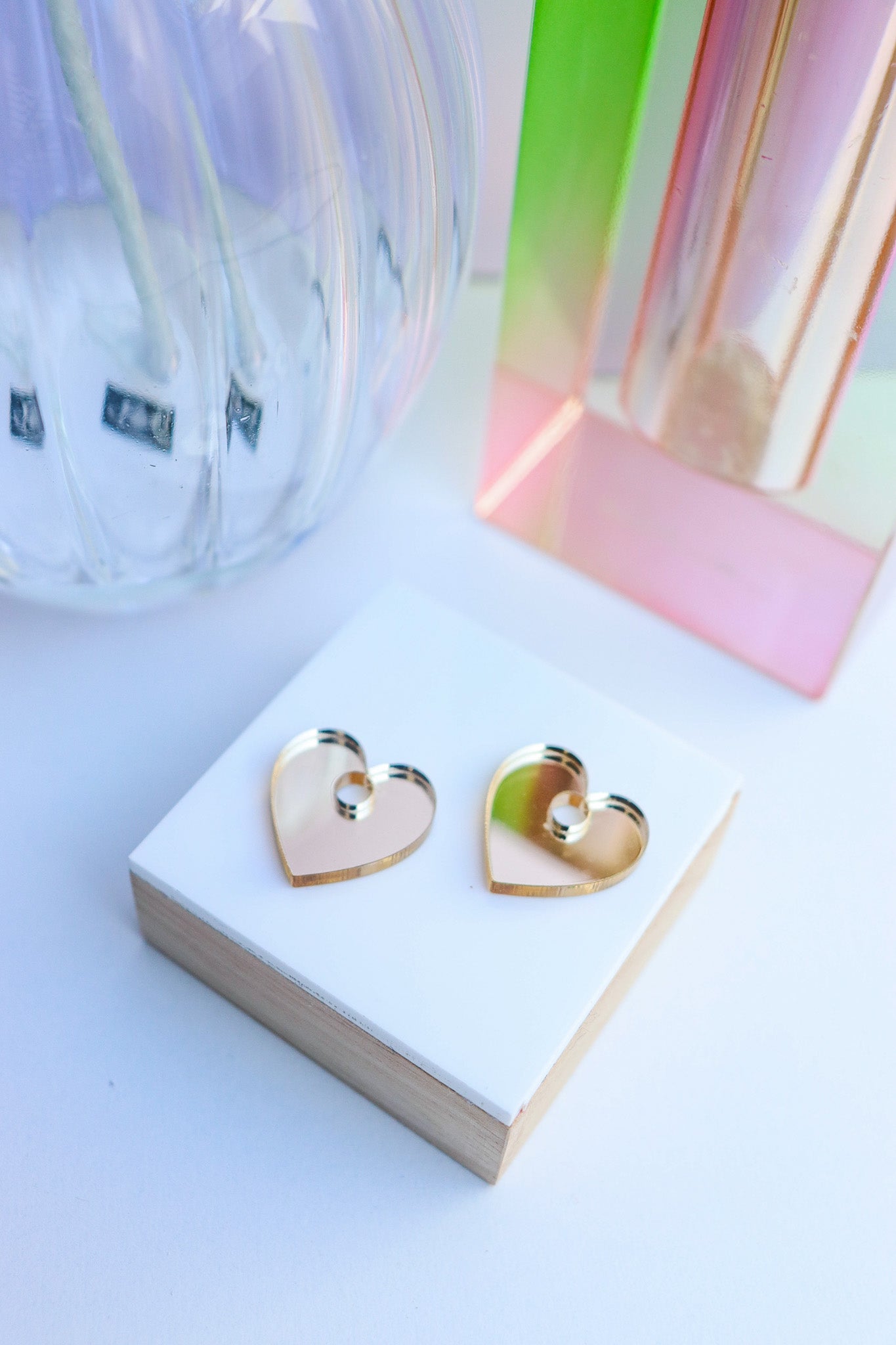 Boucles d'oreilles Victoire Miroir