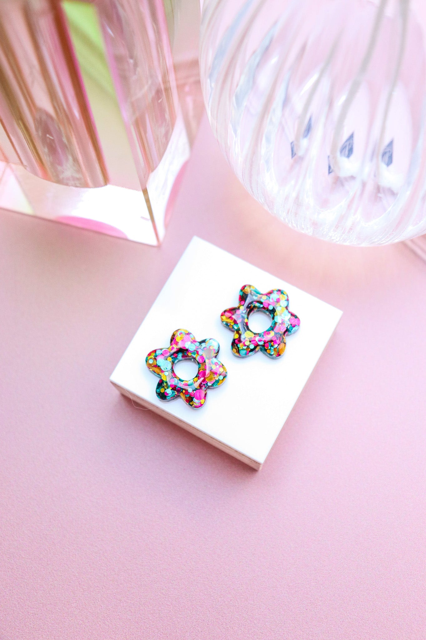Boucles d'oreilles Jojo joie vert