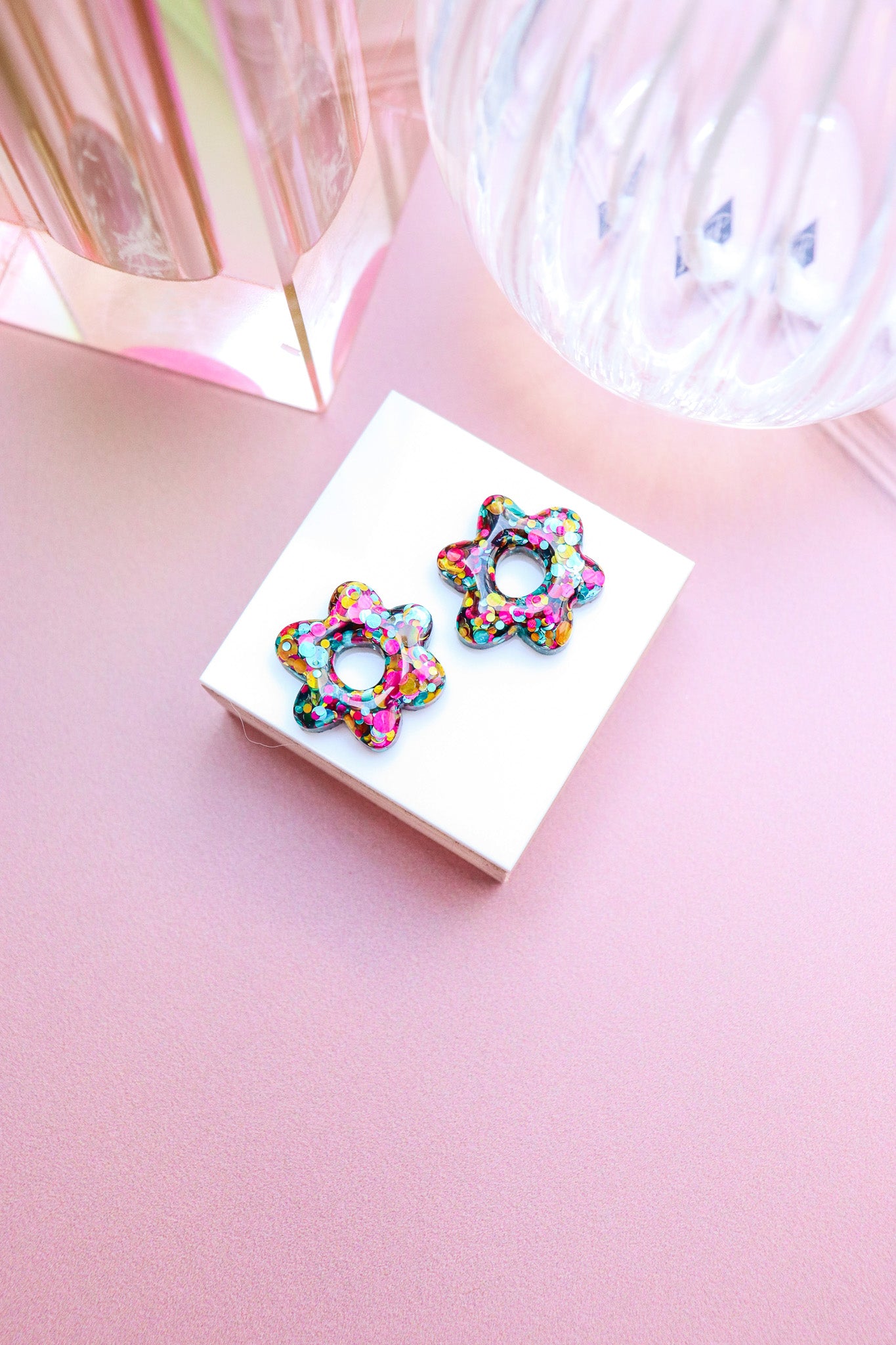 Boucles d'oreilles Jojo joie vert