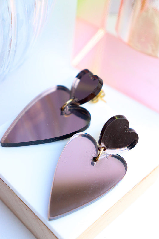 Boucles d'oreilles Alice Miroir