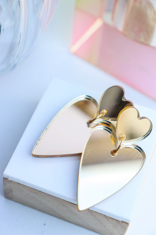 Boucles d'oreilles Alice Miroir