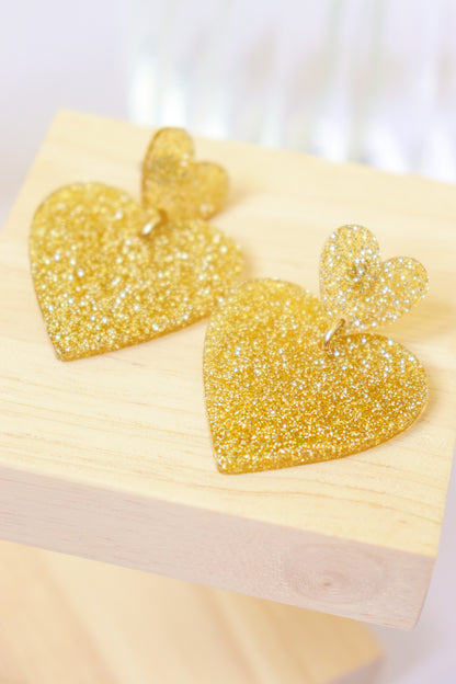 Boucles d'oreilles Augustine Paillettes or