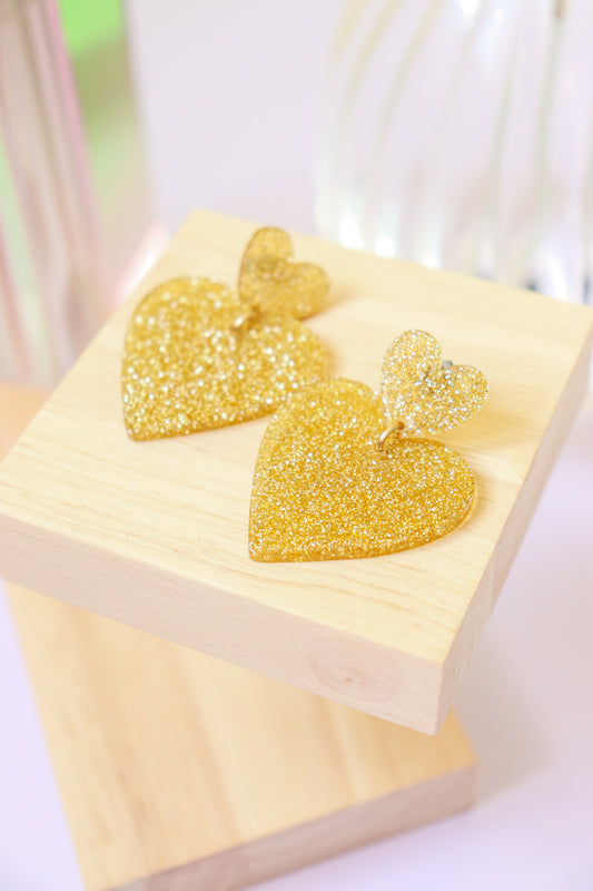 Boucles d'oreilles Augustine Paillettes or
