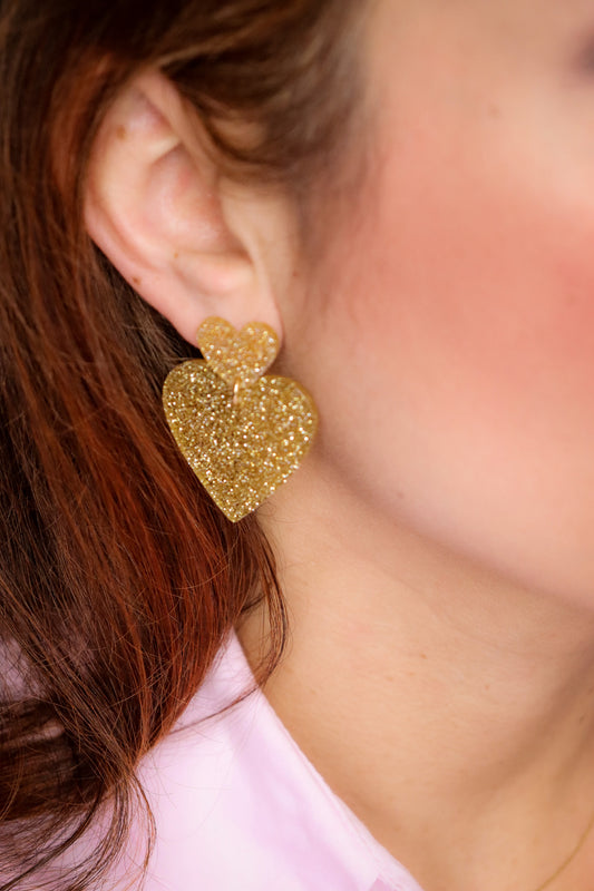 Boucles d'oreilles Augustine Paillettes or