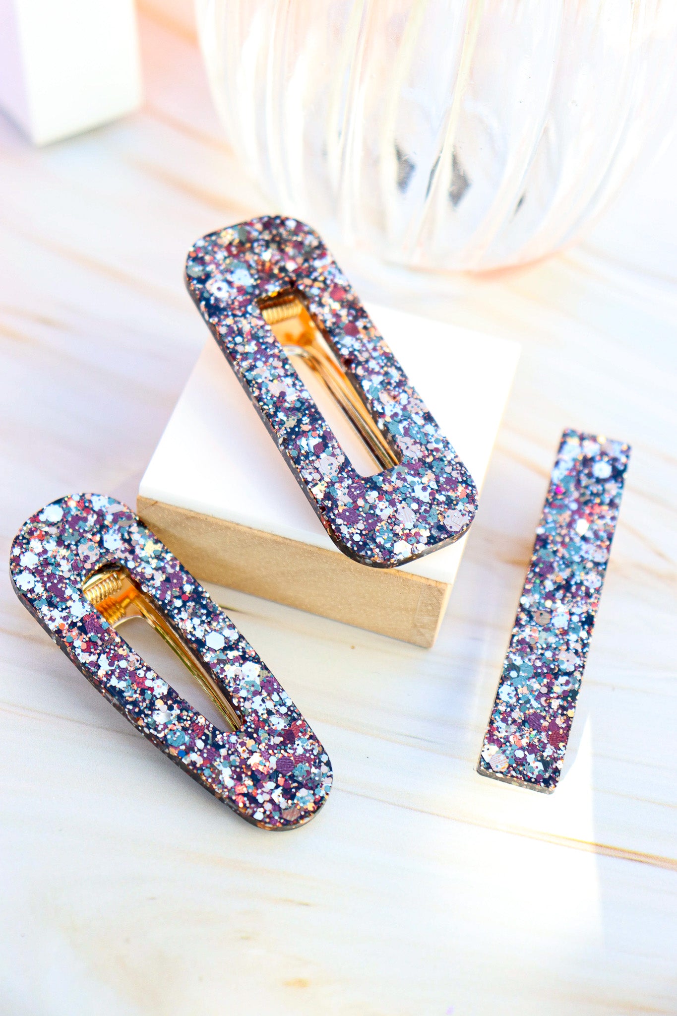 Barrette Paillettes Army