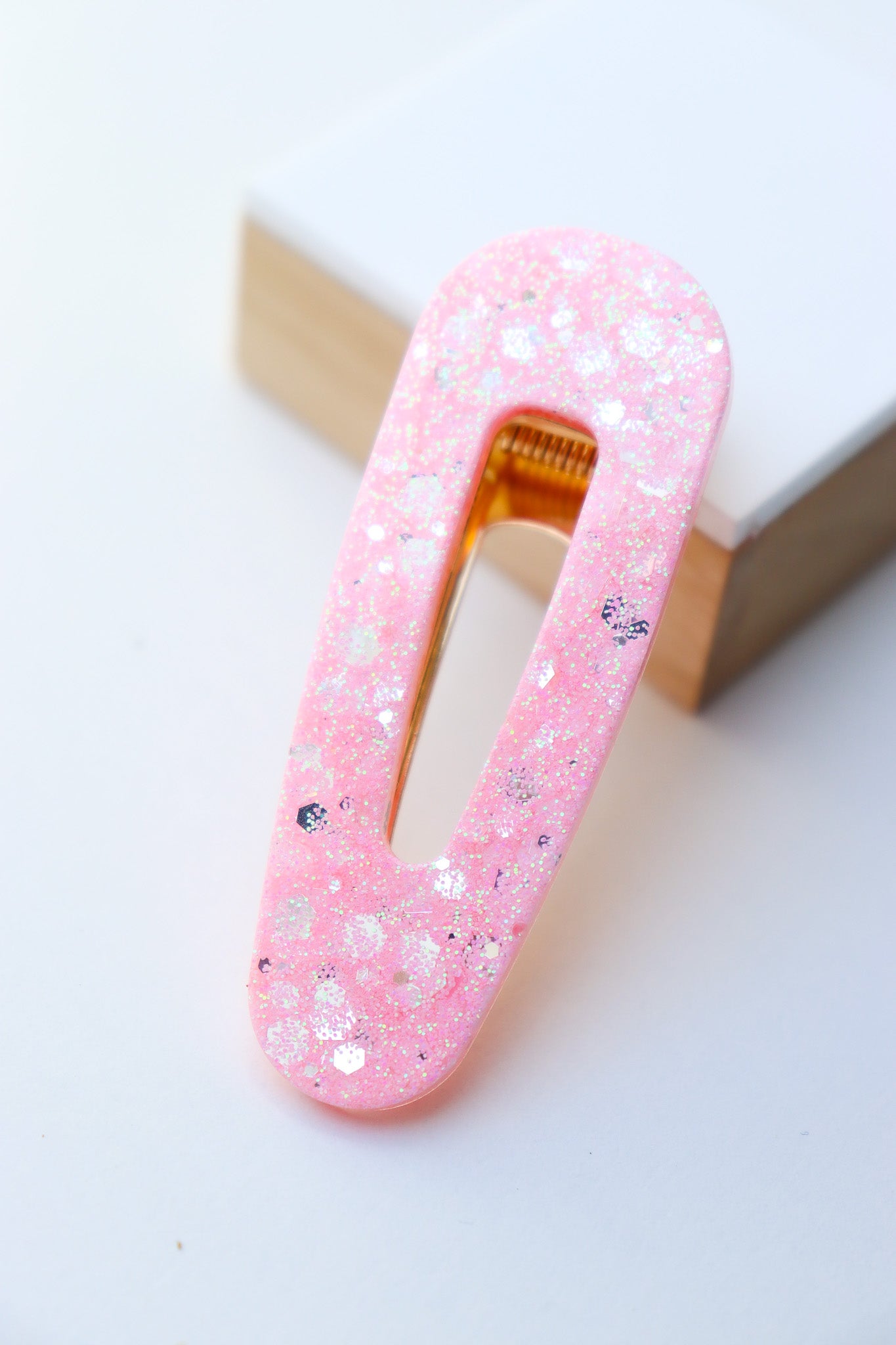 Barrette Rose Holographique