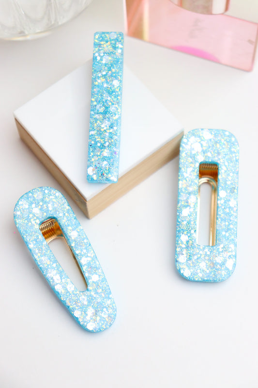 Barrette Bleu Piscine