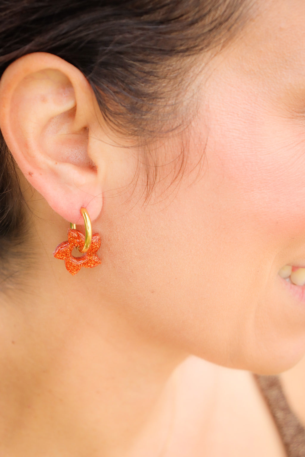 Créoles Flora Paillettes Citrouille