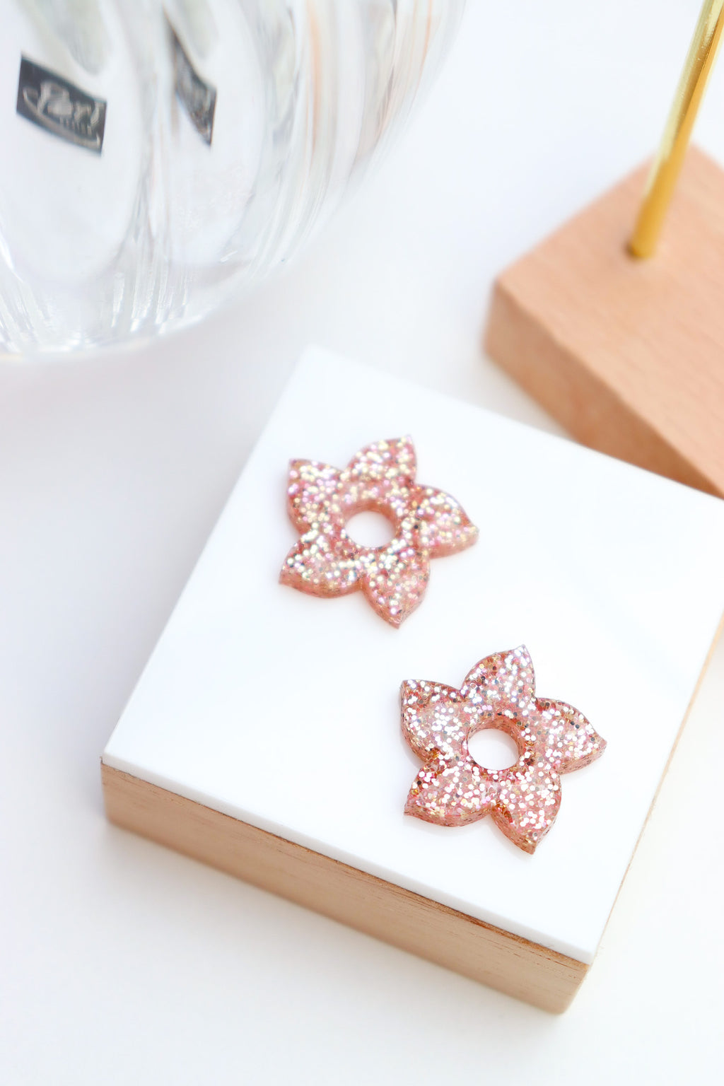 Créoles Flora Paillettes Pêche
