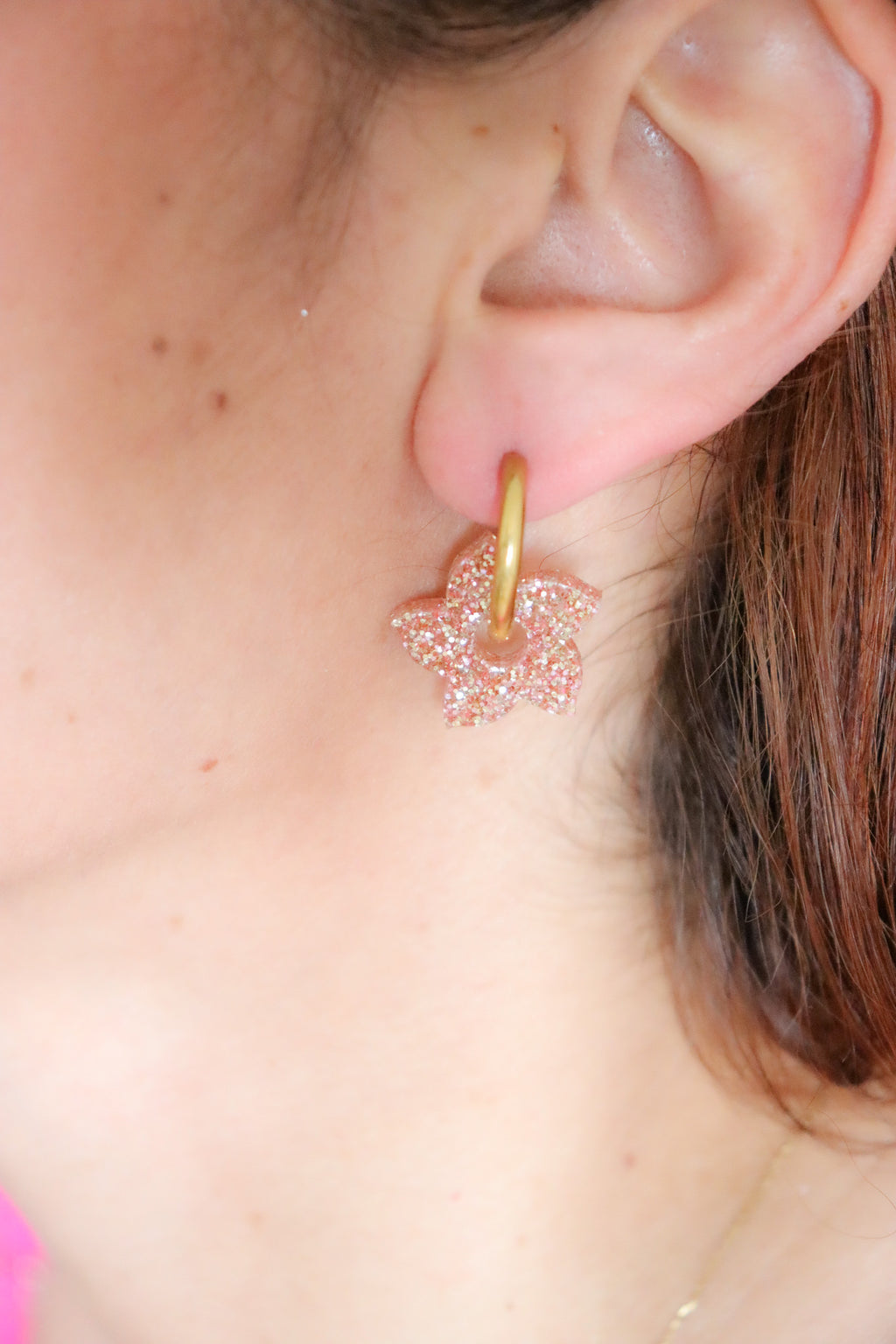 Créoles Flora Paillettes Pêche