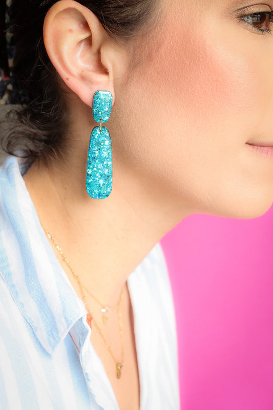 Boucles d'oreilles Gwen Aqua