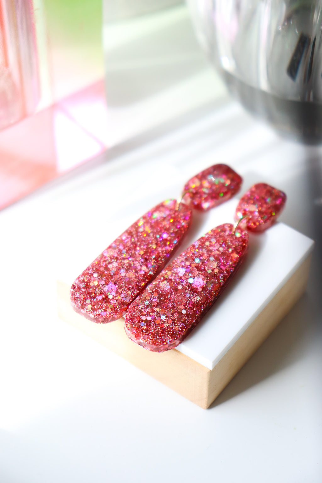 Boucles d'oreilles Gwen Peach Gold