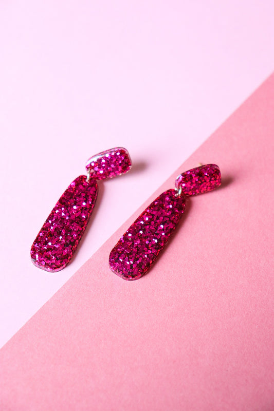 Boucles d'oreilles Gwen Fuchsia