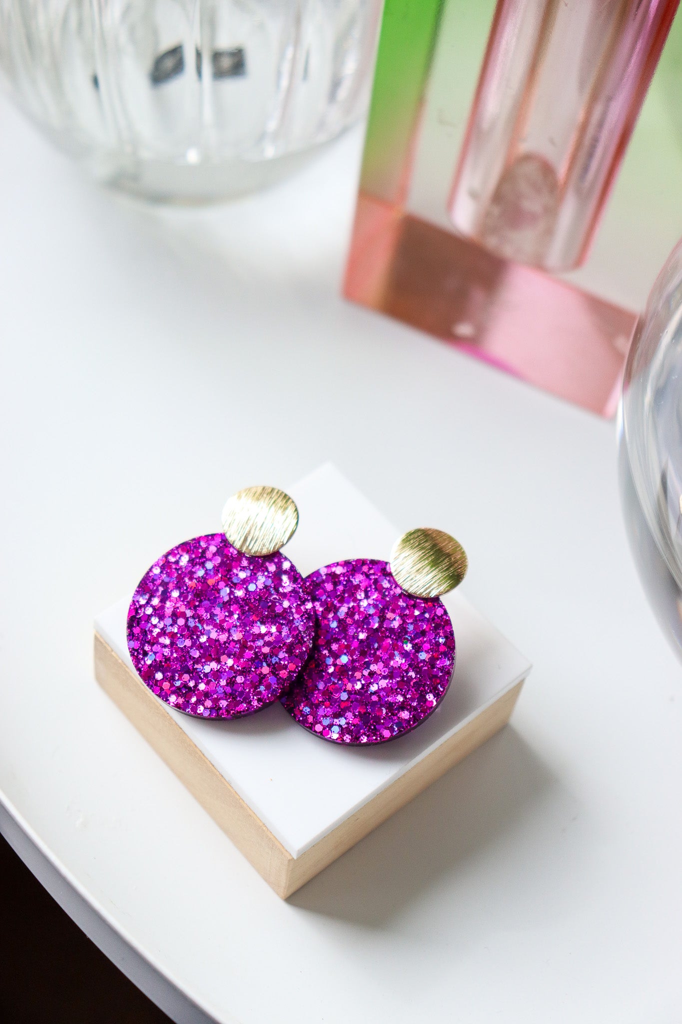 Boucles d'oreilles Béa Deep Violet