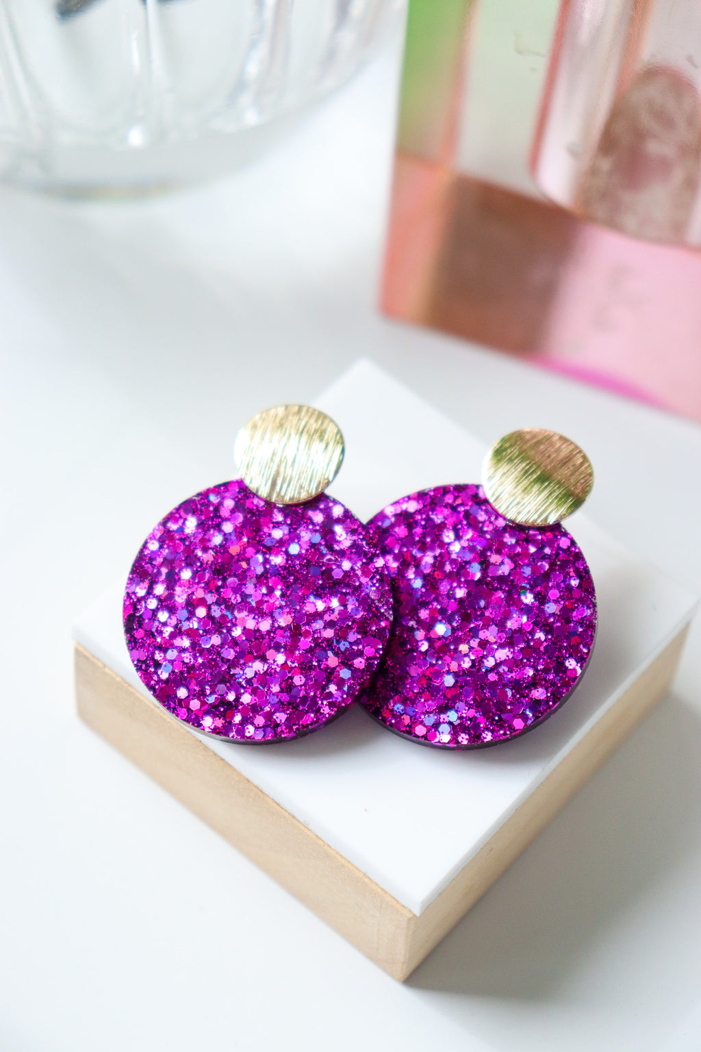 Boucles d'oreilles Béa Deep Violet